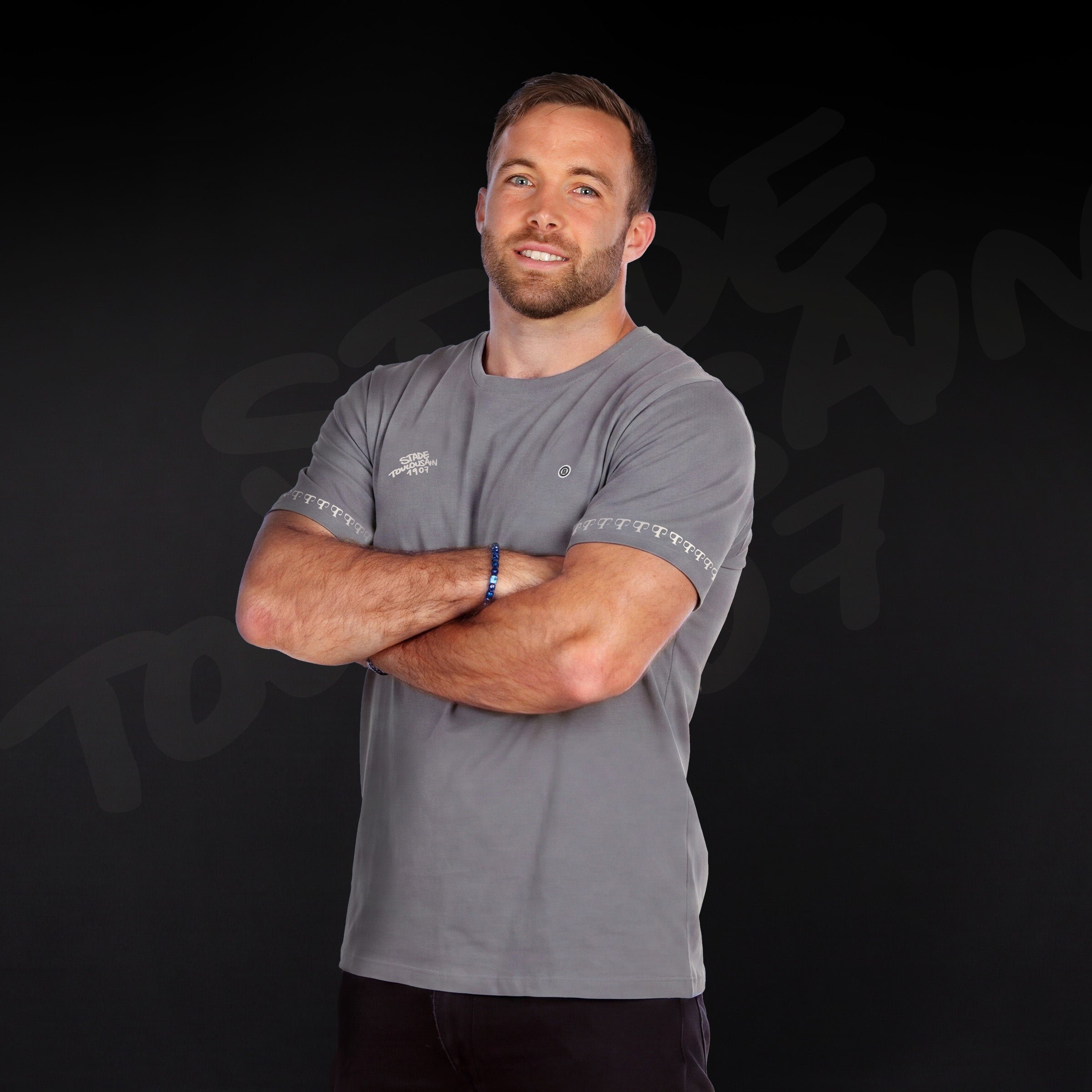 Short-sleeved cotton T-shirt SERGE BLANCO Grey