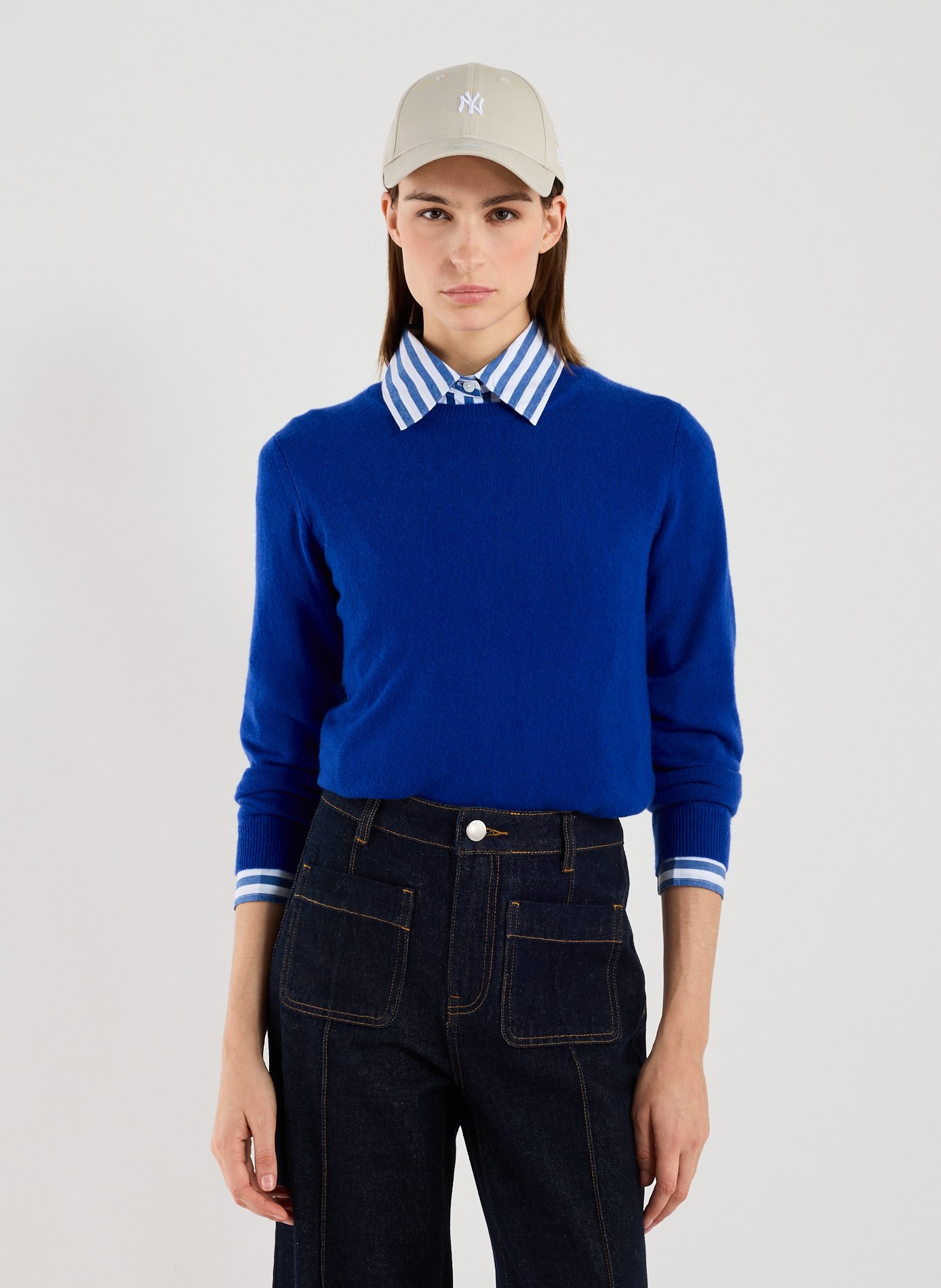 Cashmere sweater AU PRINTEMPS PARIS Blue