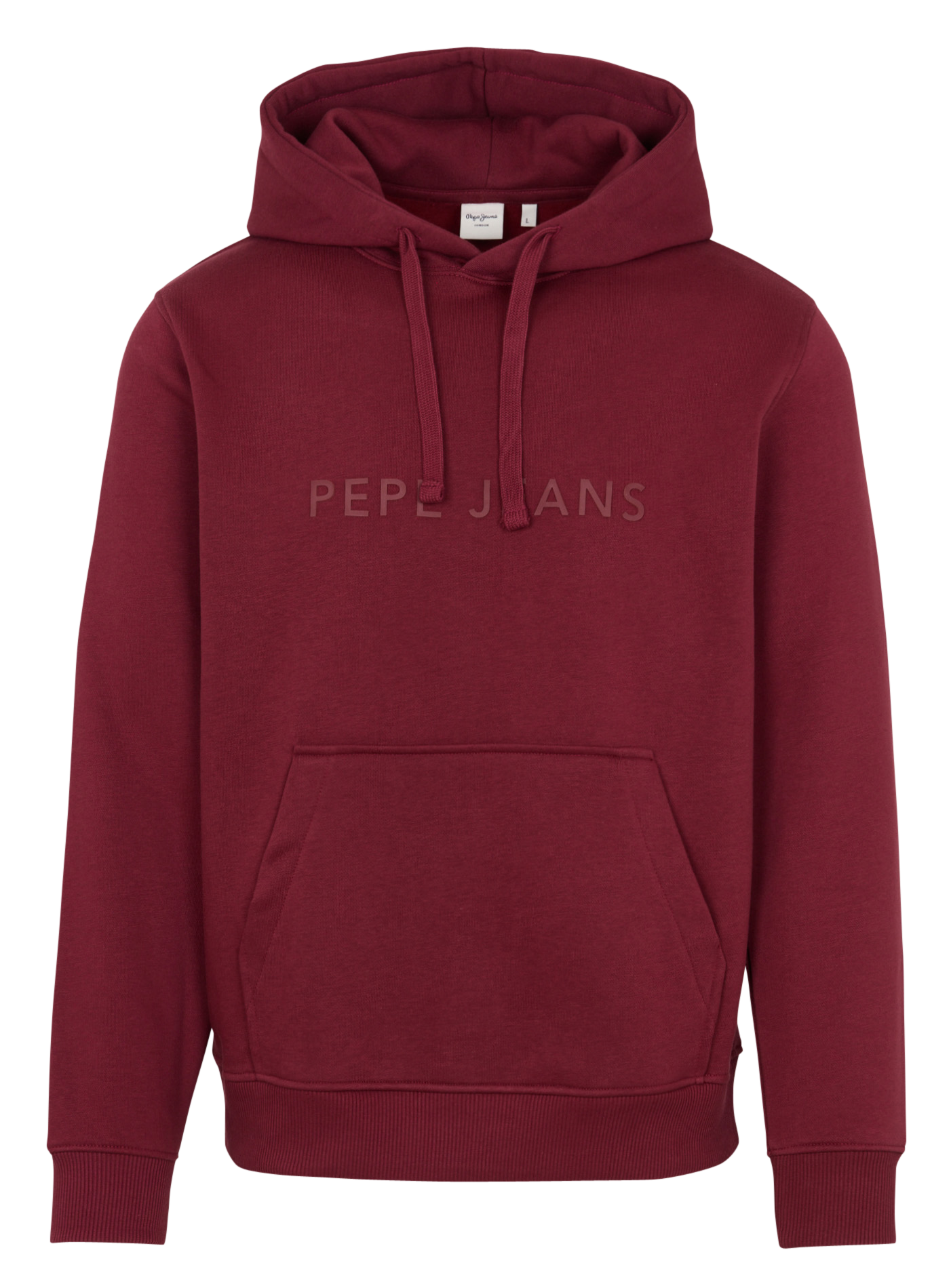 Sweat à capuche uni avec logo brodé PEPE JEANS