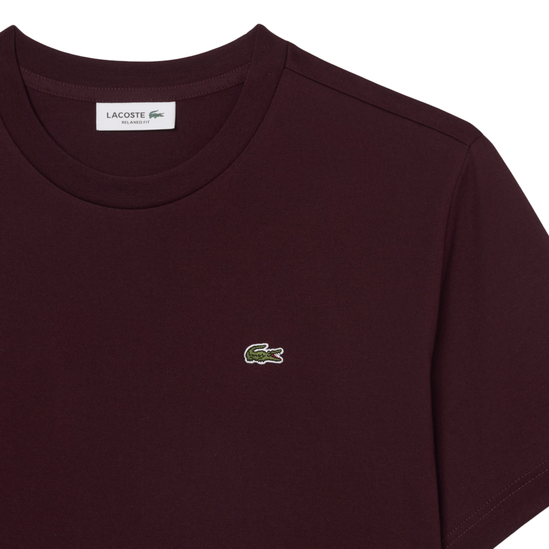 Short-sleeved cotton T-shirt LACOSTE Red