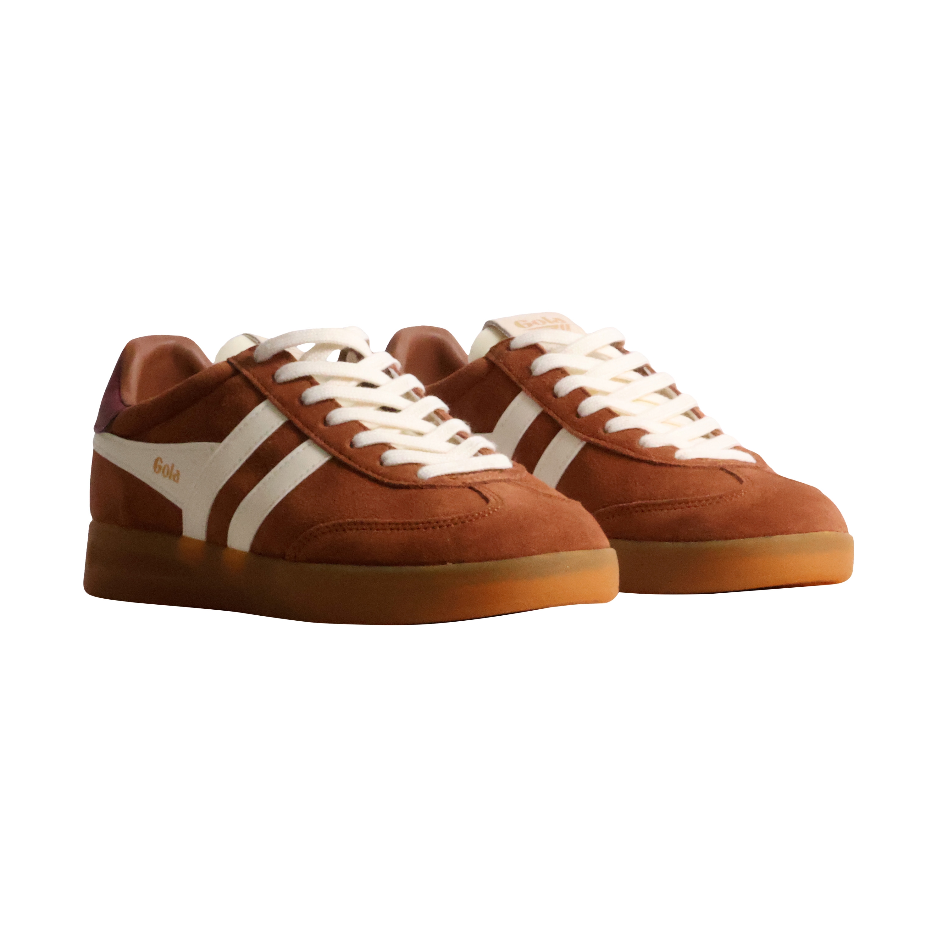 Buttermilk leather low-top sneaker with gum sole GOLA Multicolored
