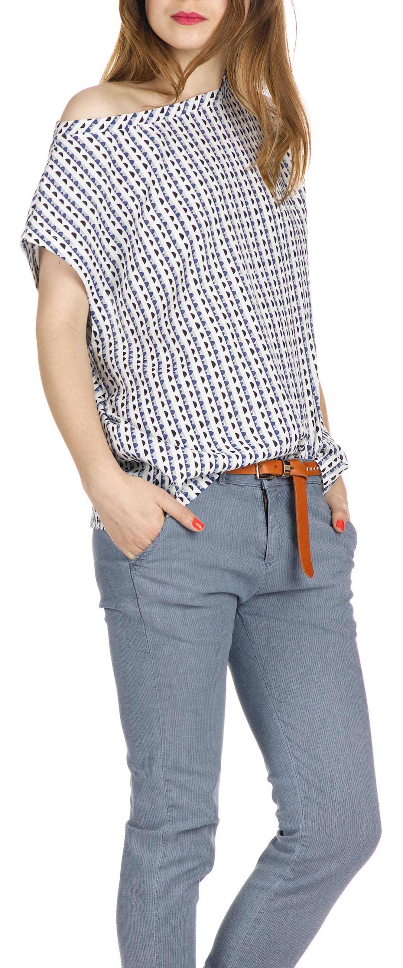 Top ample imprimé  ATTIC AND BARN Bleu