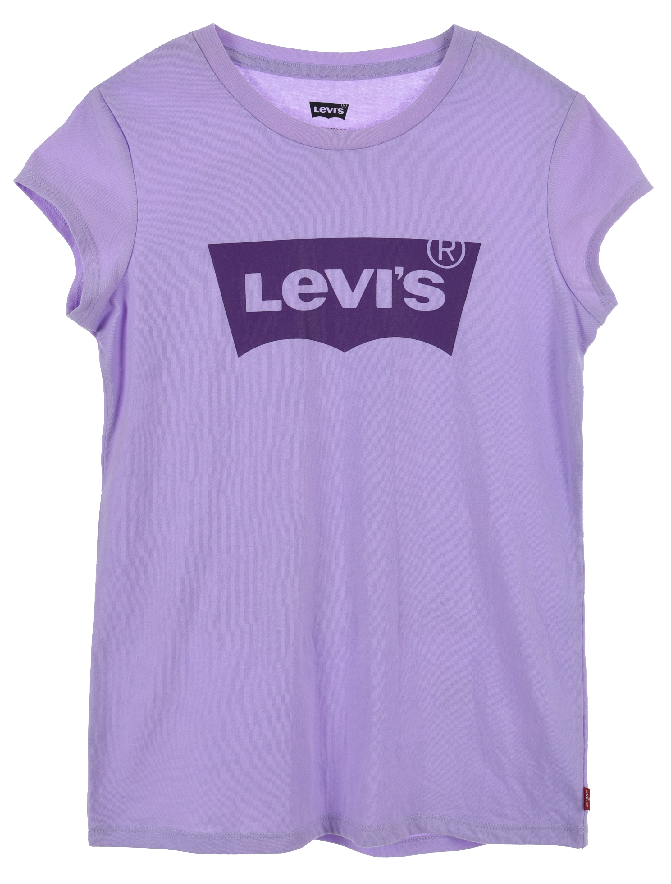 Tee-shirt droit col rond en coton mélangé sérigraphié LEVI'S KIDS Noir