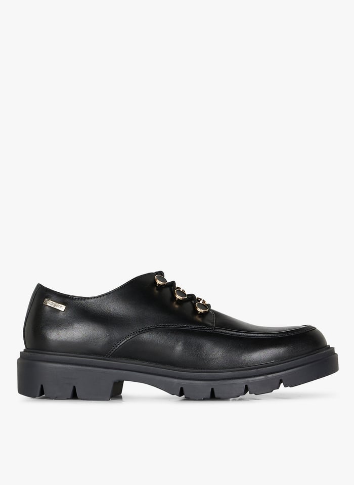 Leather Derby Shoes Noir Les Tropeziennes Par M.belarbi Women