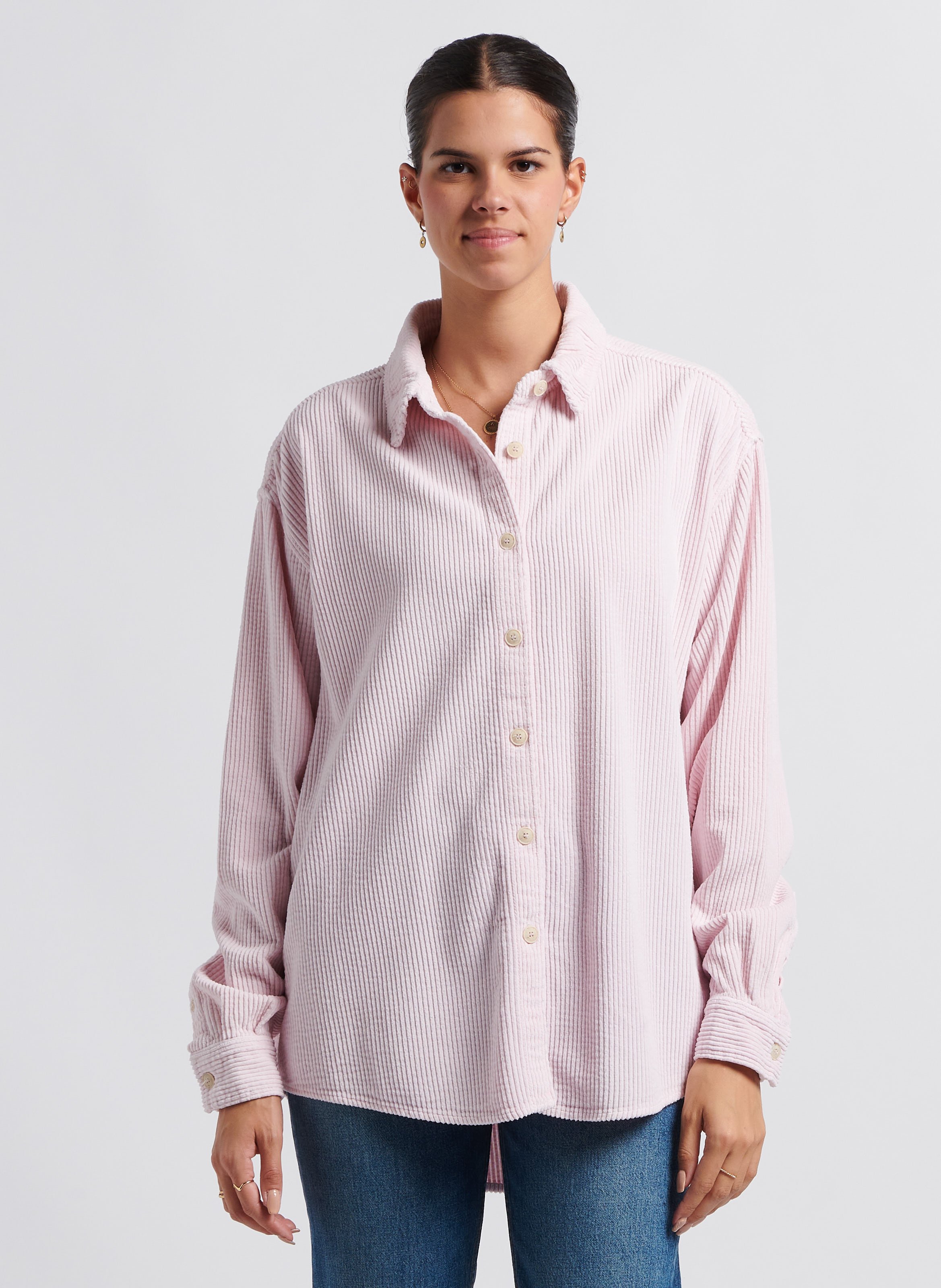 Sobrecamisa pana online rosa