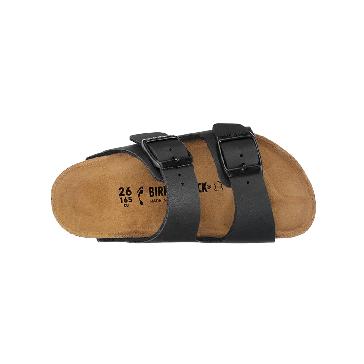 Faux leather sandals BIRKENSTOCK Black