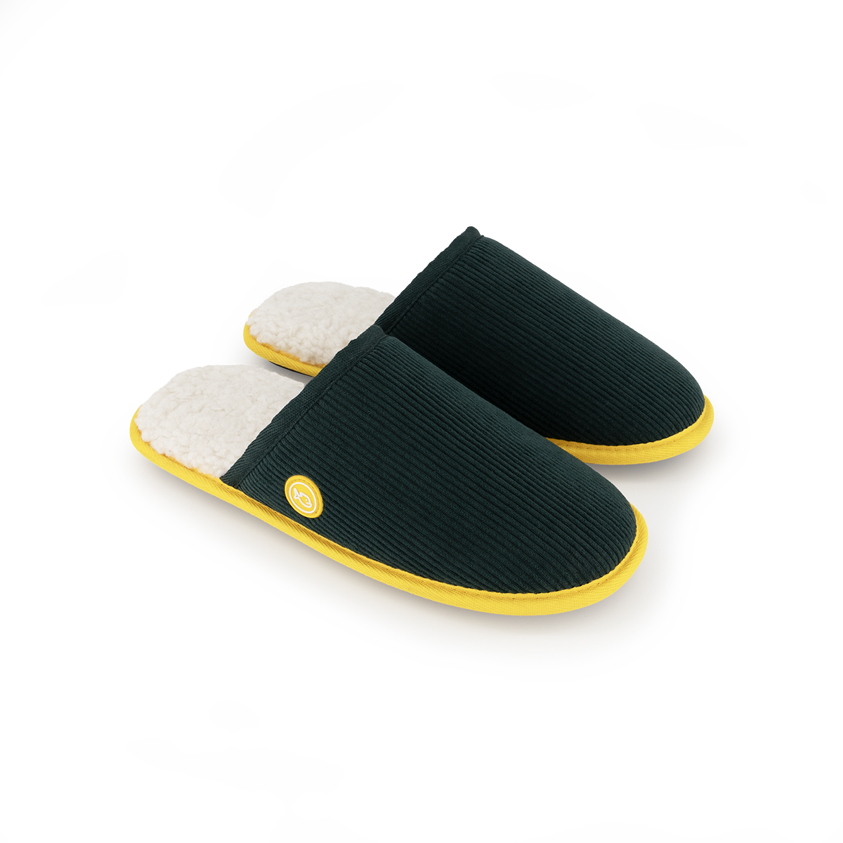 Corduroy slippers BILLYBELT Green