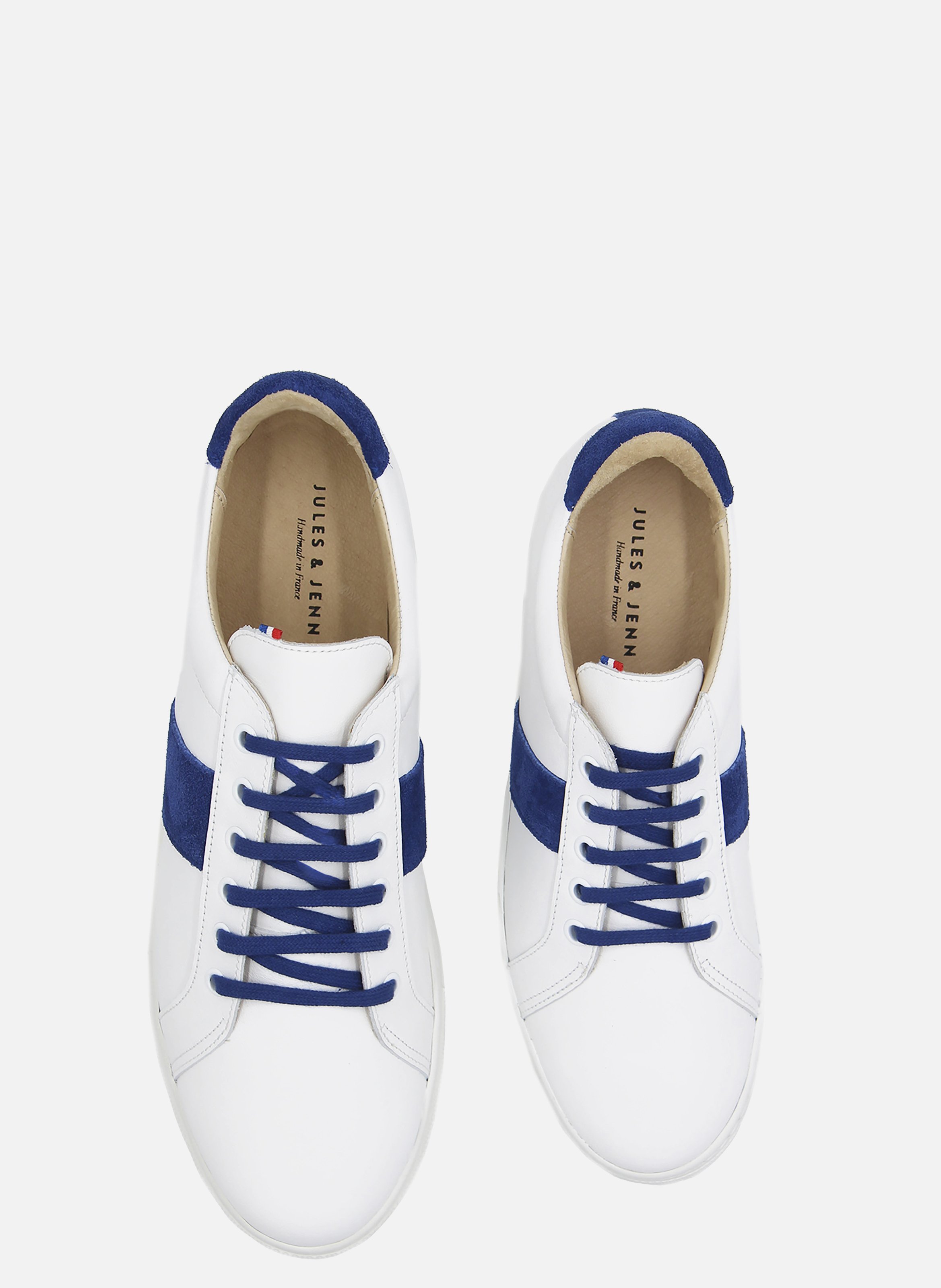 Leather French-made sneakers White