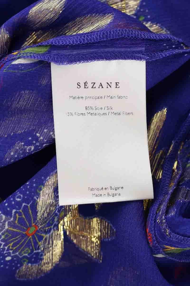 Silk blouse SEZANE - Seconde main Blue