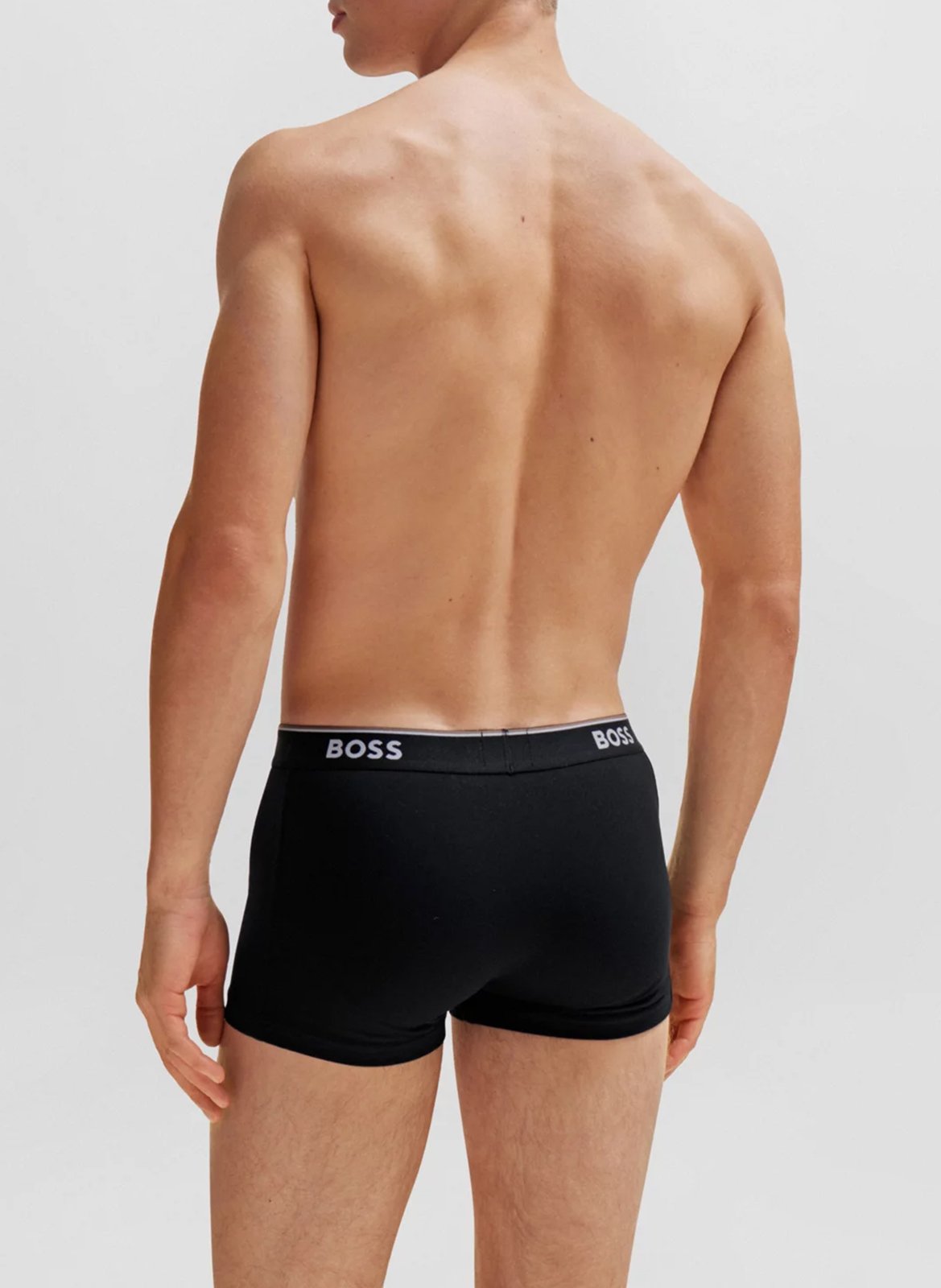 Pack of 3 cotton boxer shorts Black