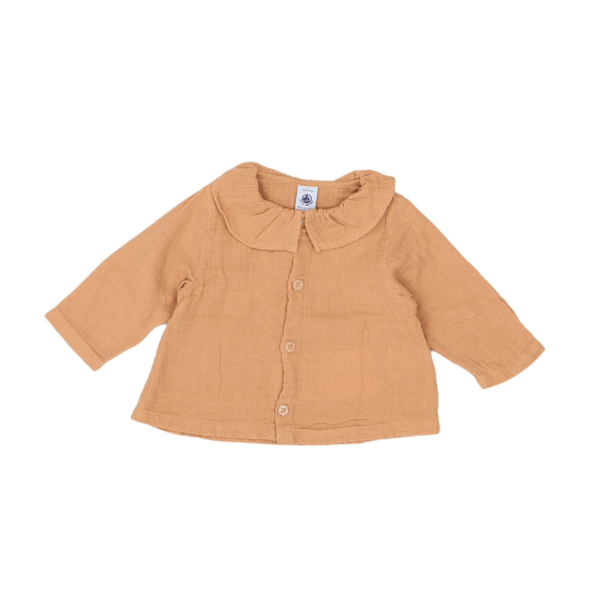 Orange Baby Blouse - 12 months PETIT BATEAU - Seconde Main Orange
