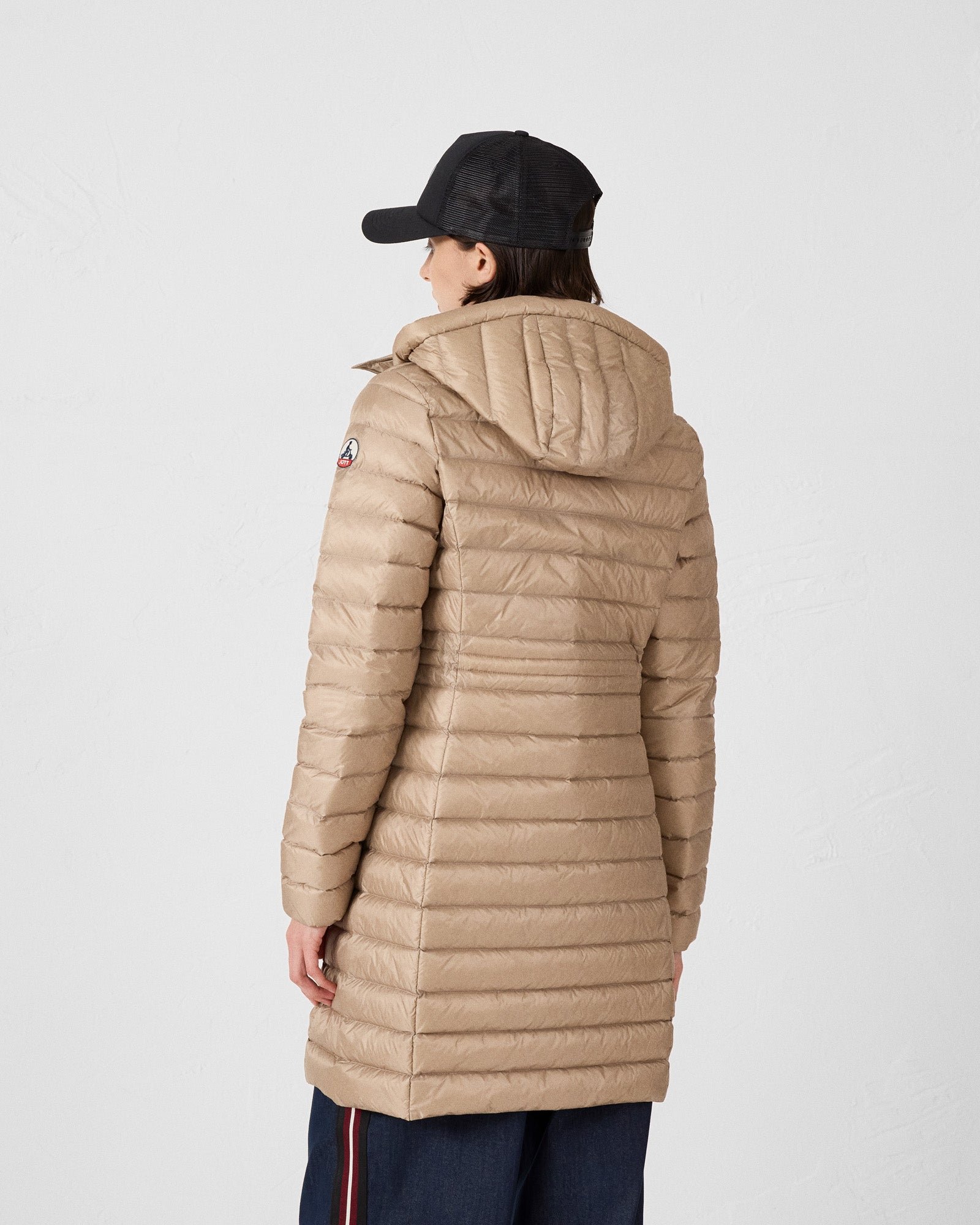 Long hooded puffer coat vero 2.0 JOTT Beige