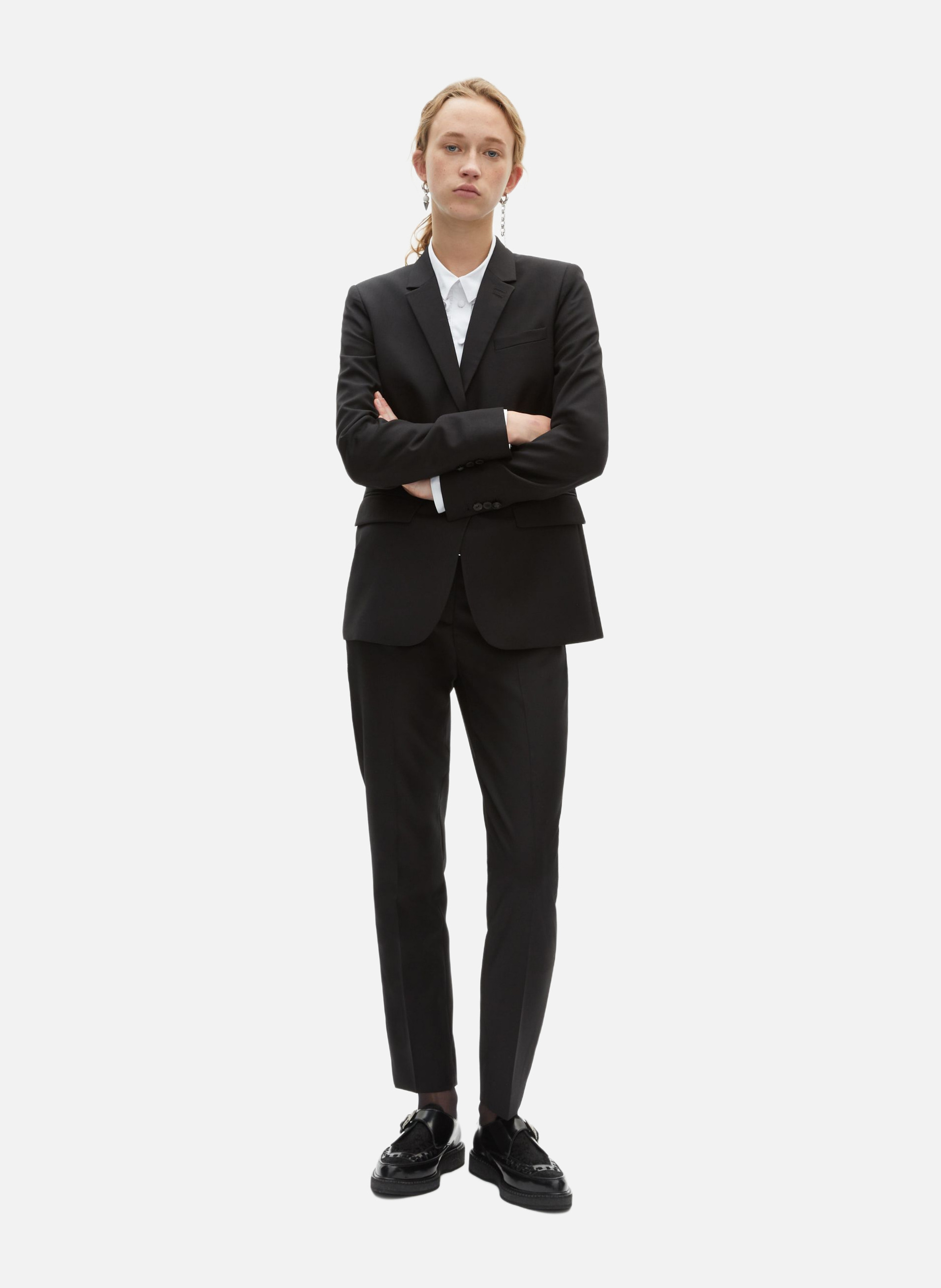 Fitted wool suit jacket THE KOOPLES Black