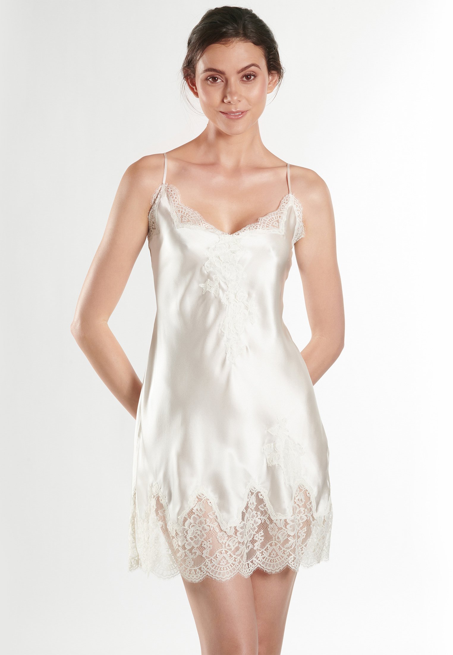 Babydoll nightdress WhiteAUBADE