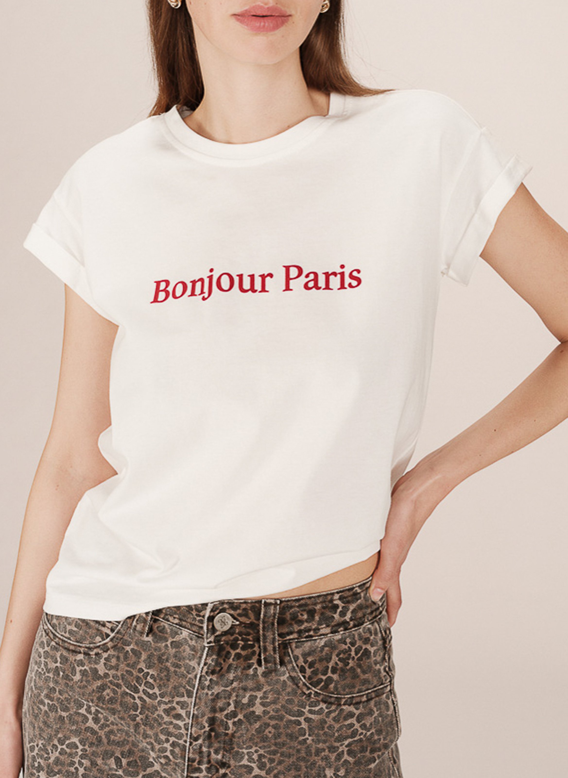 Camiliday round-neck sleeveless cotton top GRACE ET MILA Beige