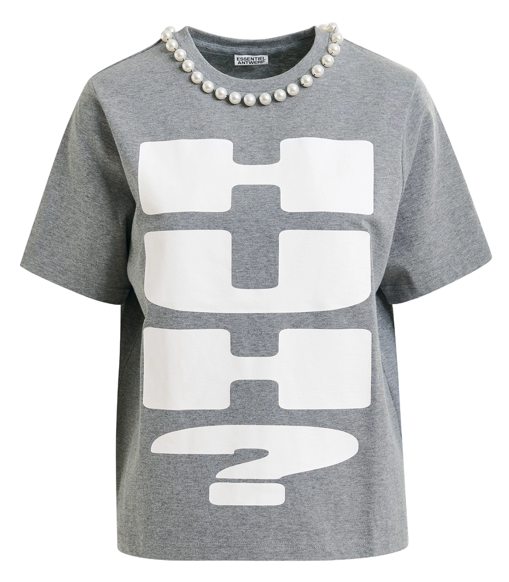 Tee-shirt col rond en coton ESSENTIEL ANTWERP Gris