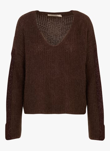 Pull Col V Femme Grande Taille – Manches Longues, Léger, Doux – Pull D’automne Décontracté, Facile à Superposer