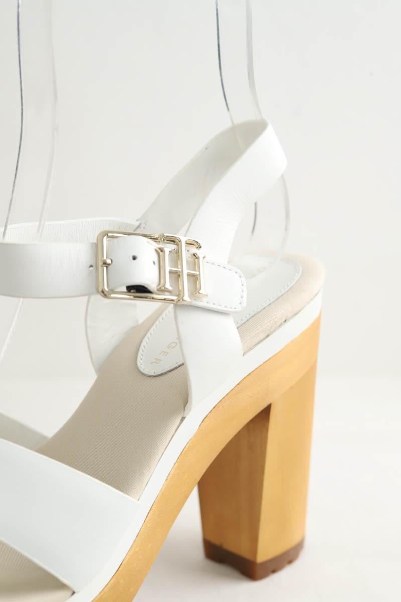 Leather heels TOMMY HILFIGER - SECONDE MAIN White
