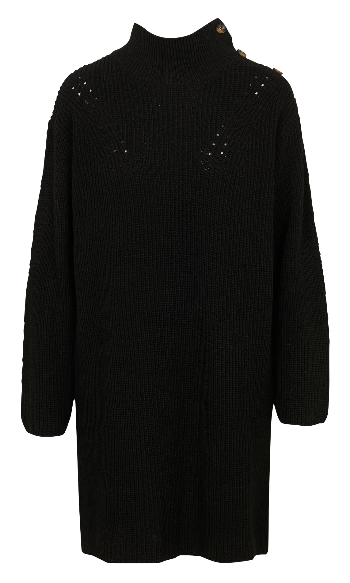 Robe courte col montant LA FEE MARABOUTEE Black