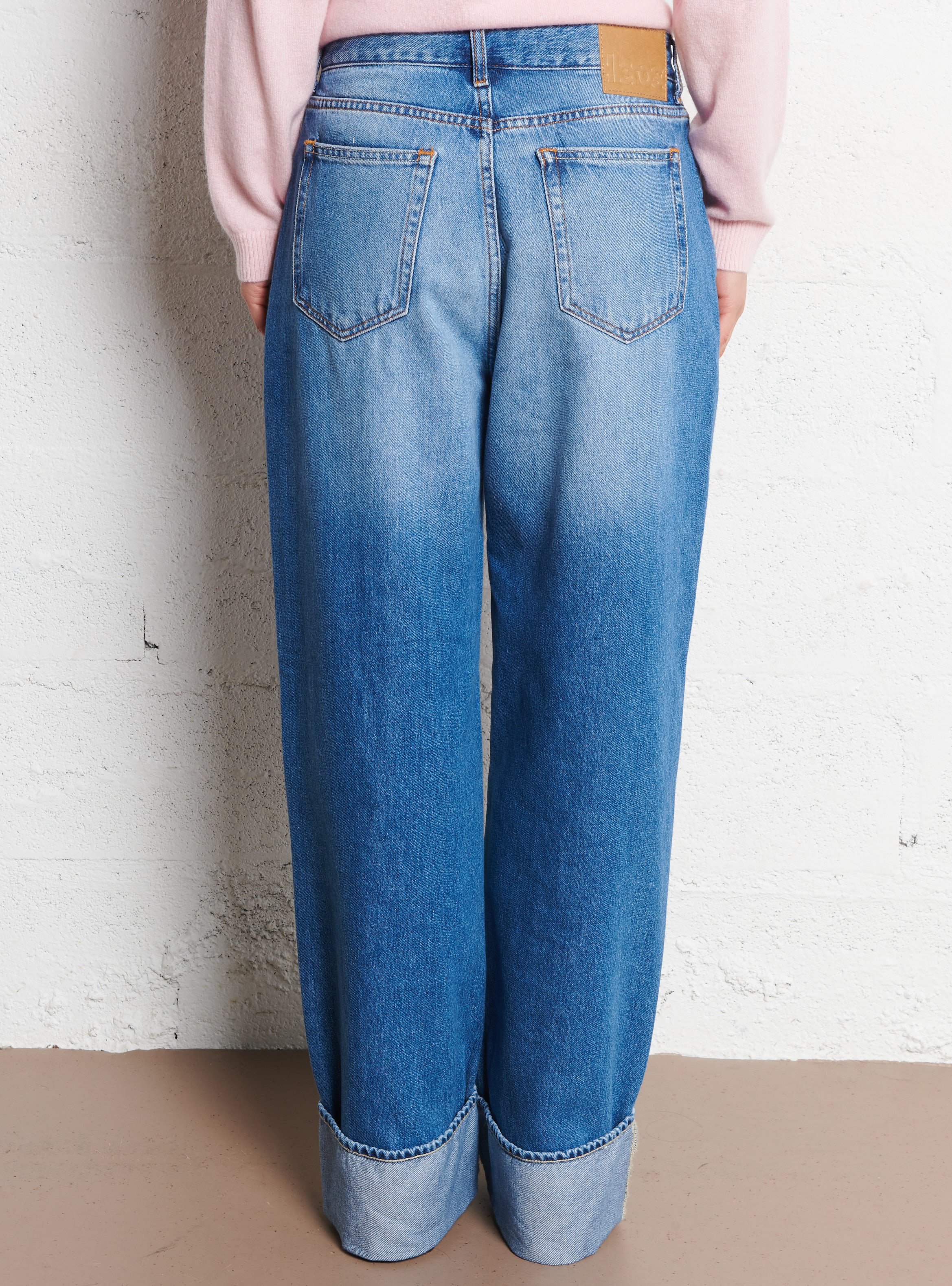 Jean large en coton mélangé BELLEROSE Bleu