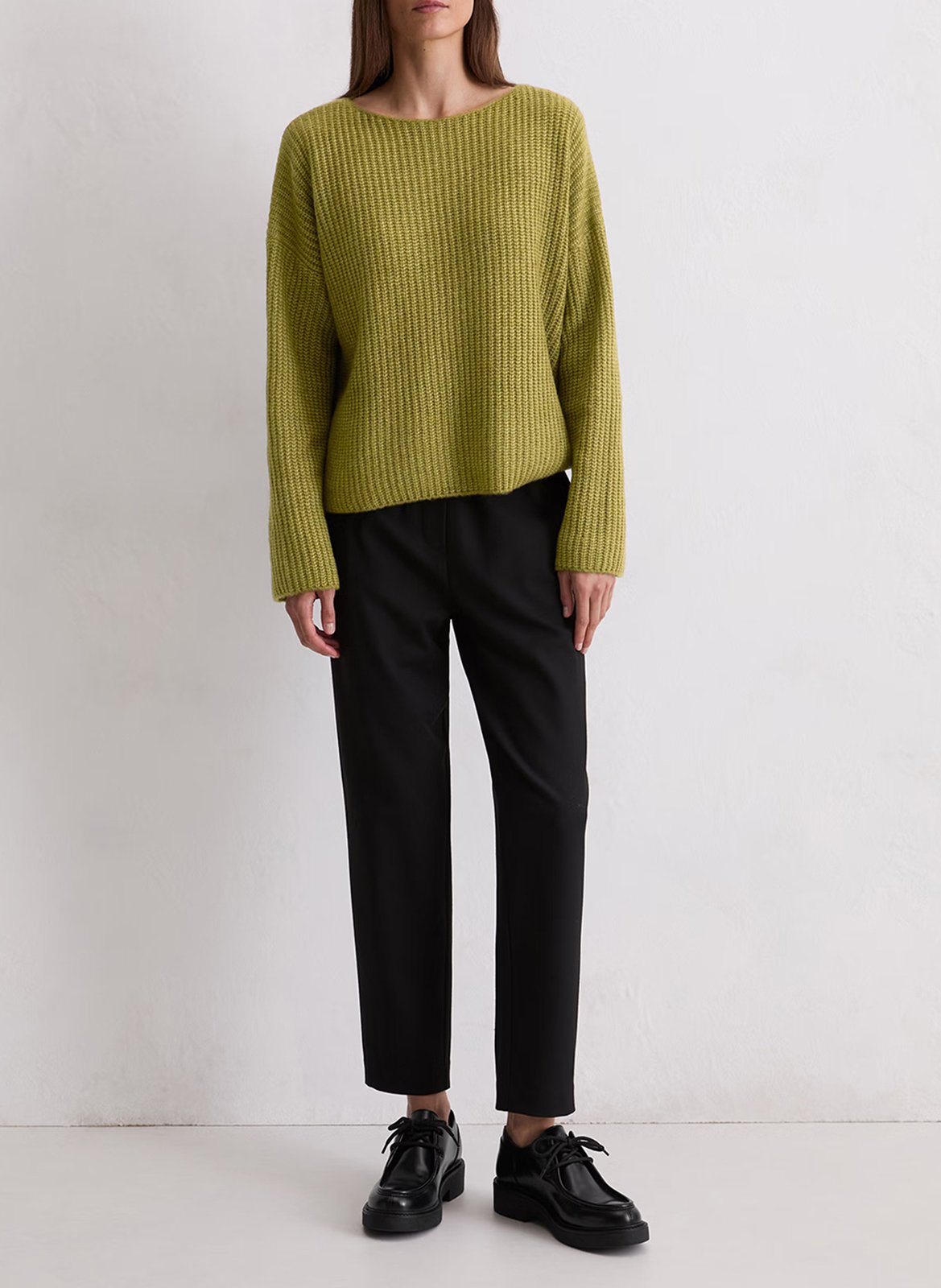 Suéter holgado de lana mixta MARC O'POLO Caqui