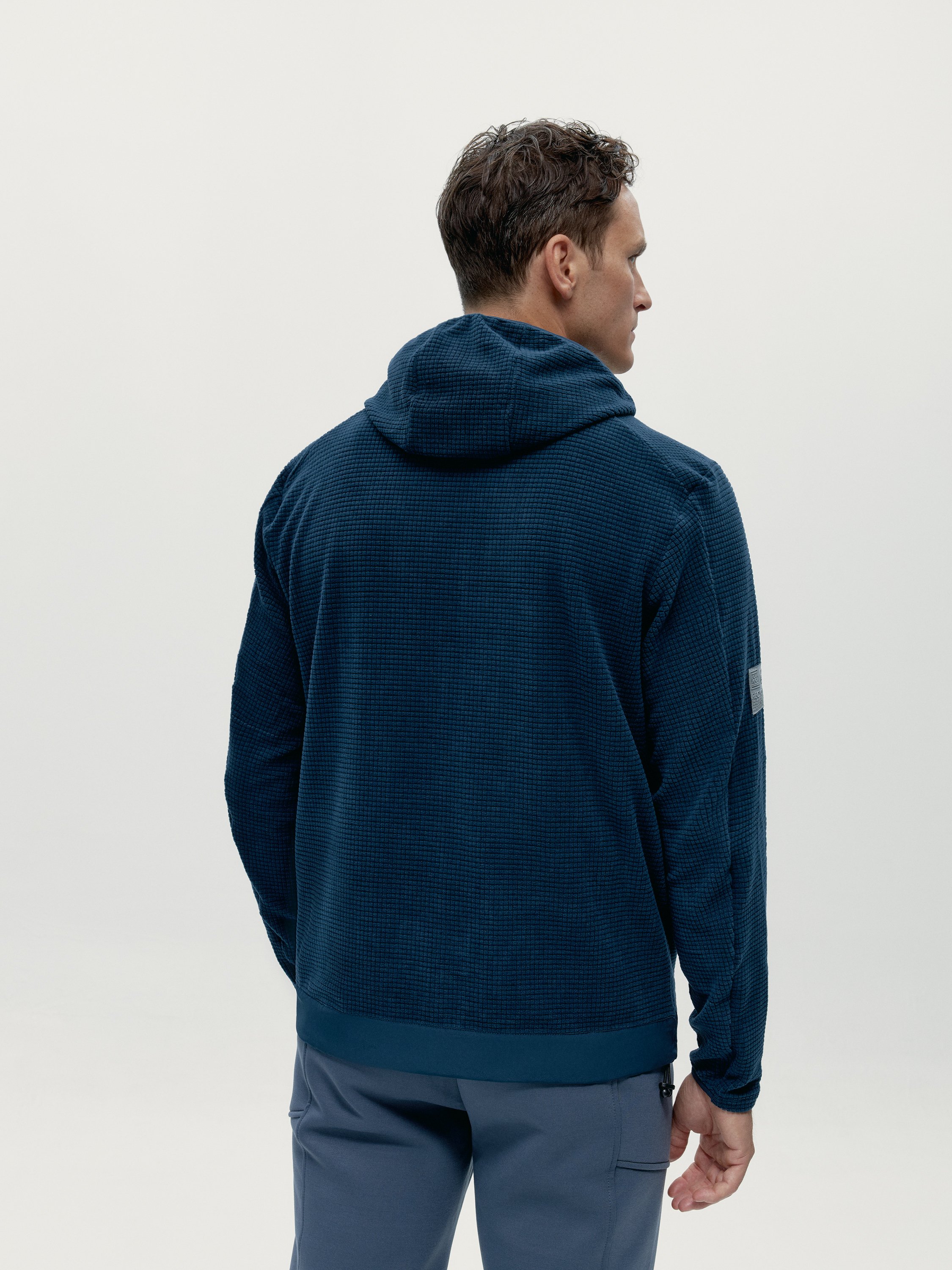 Quilted sports jacket with zipper BORN LIVING YOGA Blue