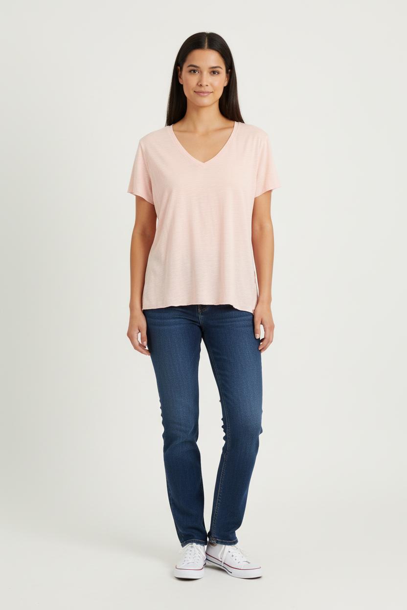 Tommy Badge T-shirt INES DE LA FRESSANGE - Seconde main Pink