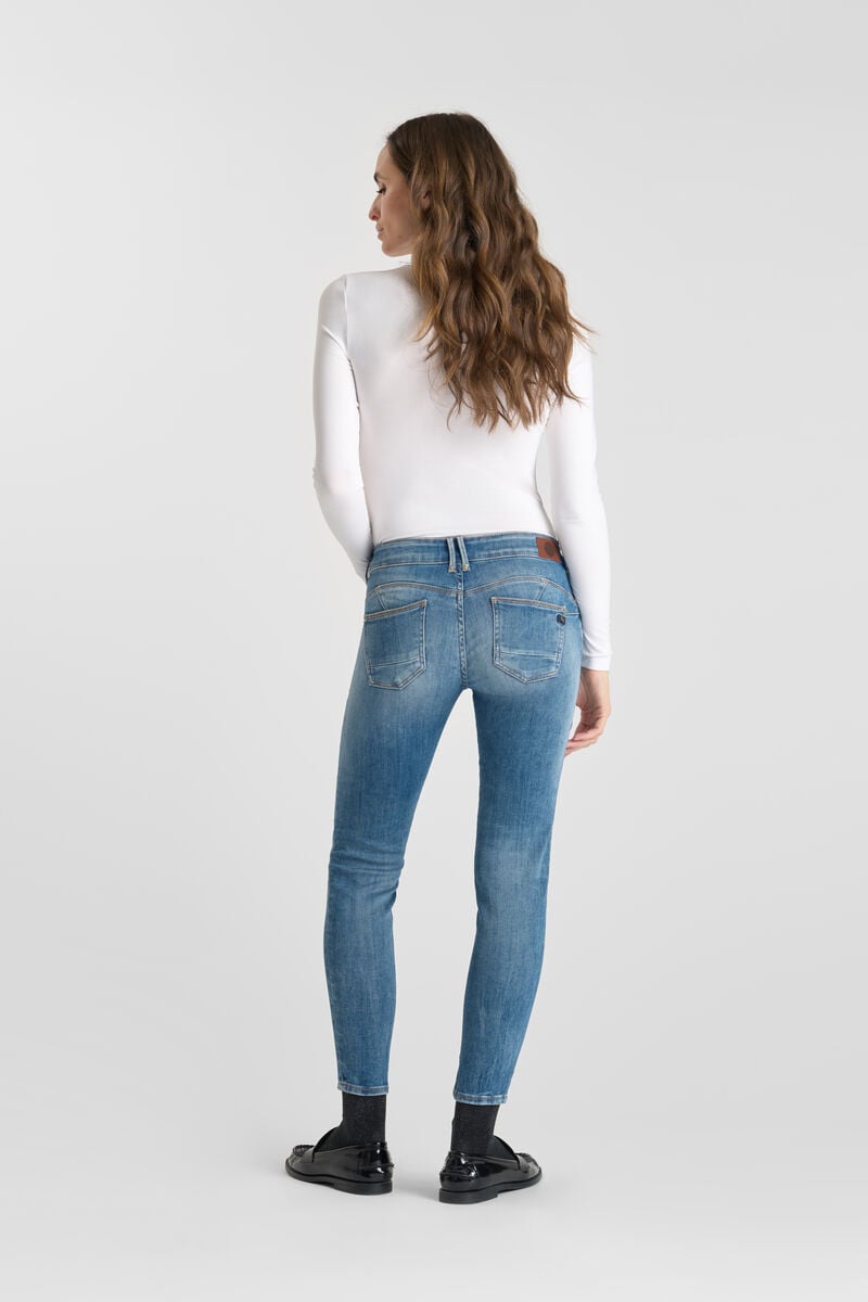 Push-up slim pulp jeans, 7/8 length LE TEMPS DES CERISES Blue
