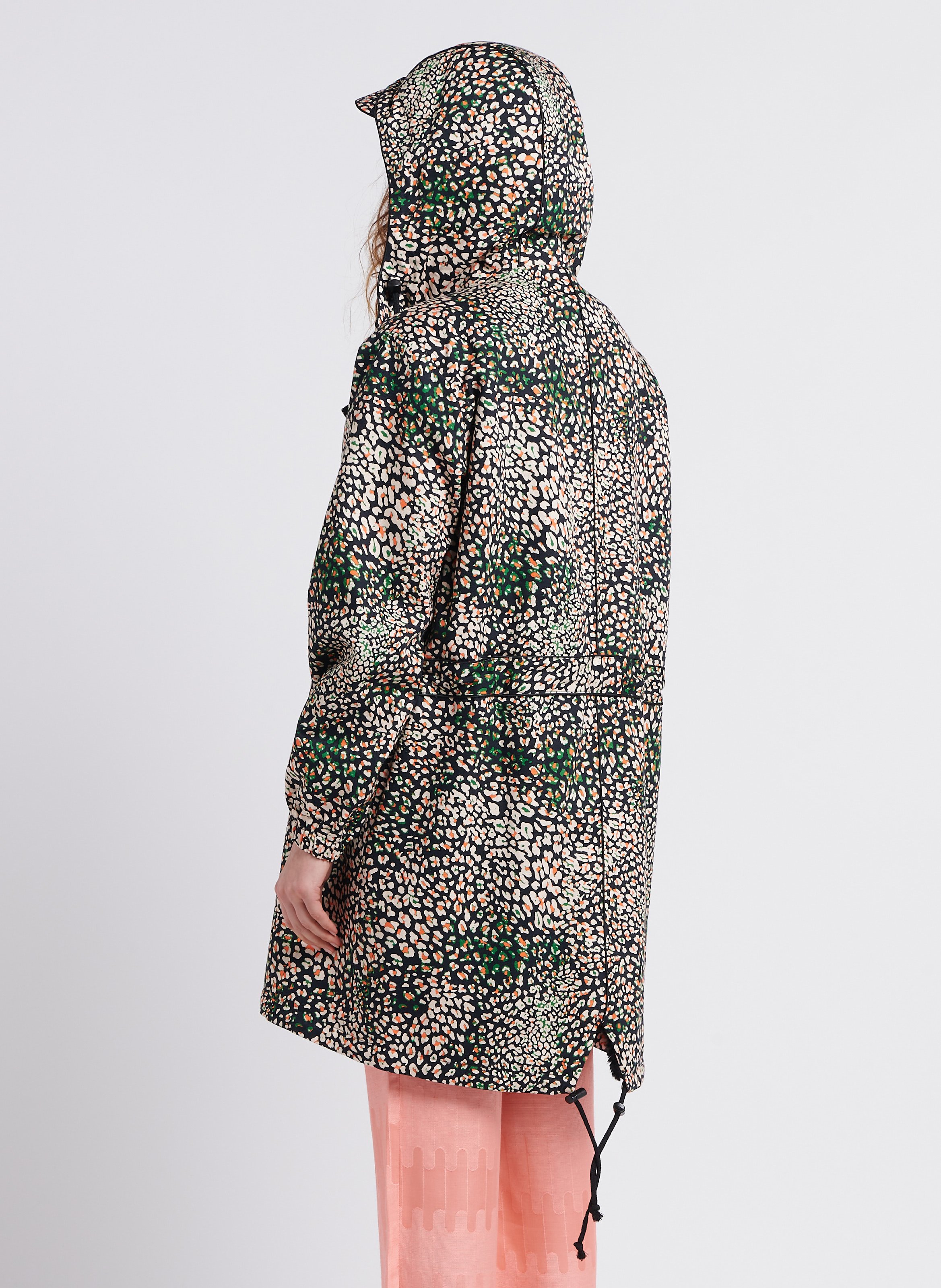 Printed cotton hooded coat HEIMSTONE Multicolored