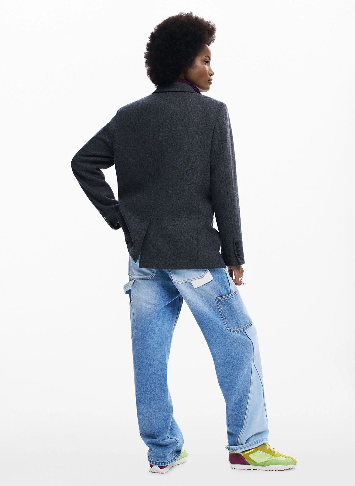 Veste col tailleur  DESIGUAL Noir