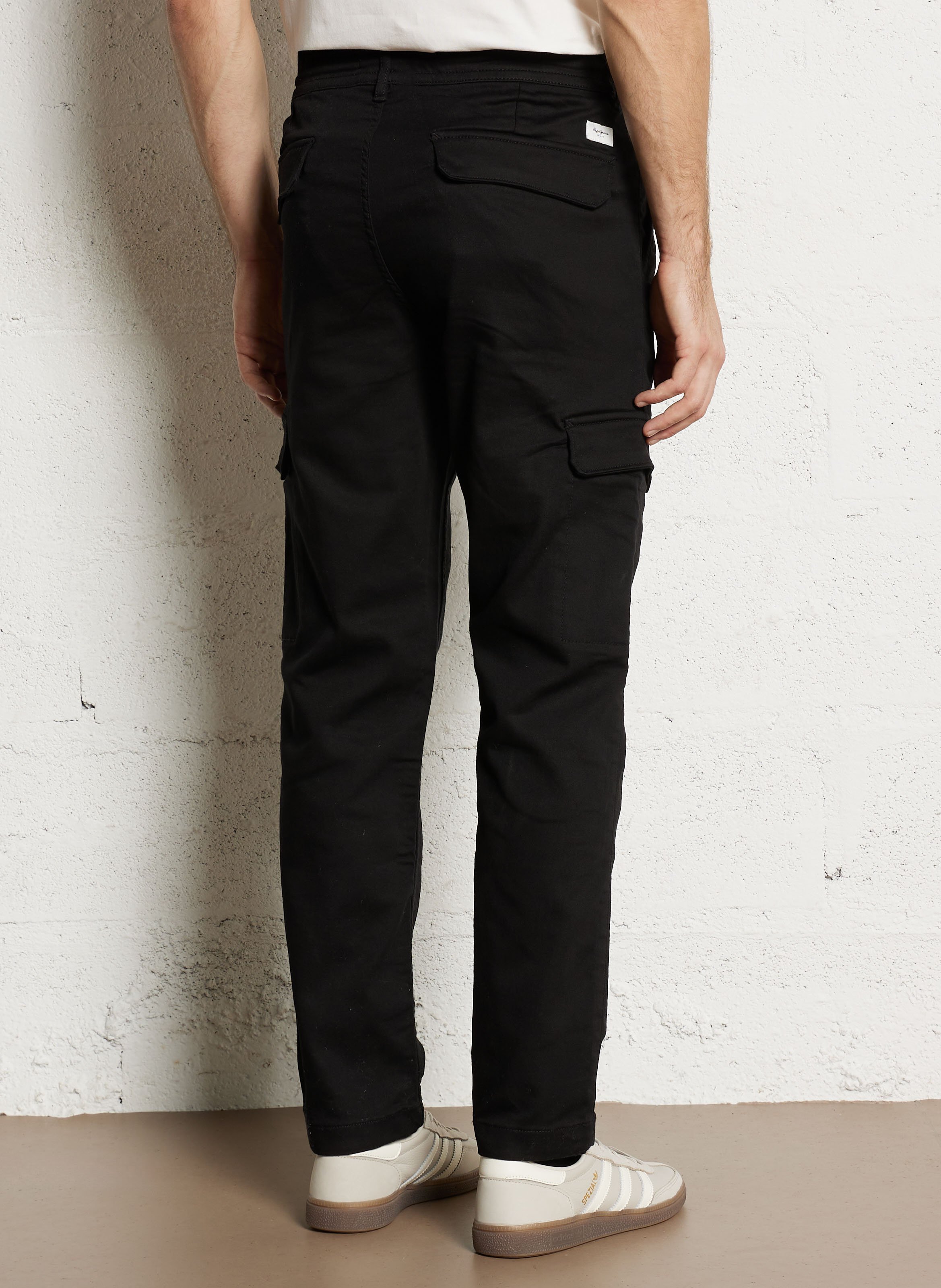 Hose aus Baumwoll-Mix, Slim Fit PEPE JEANS Schwarz