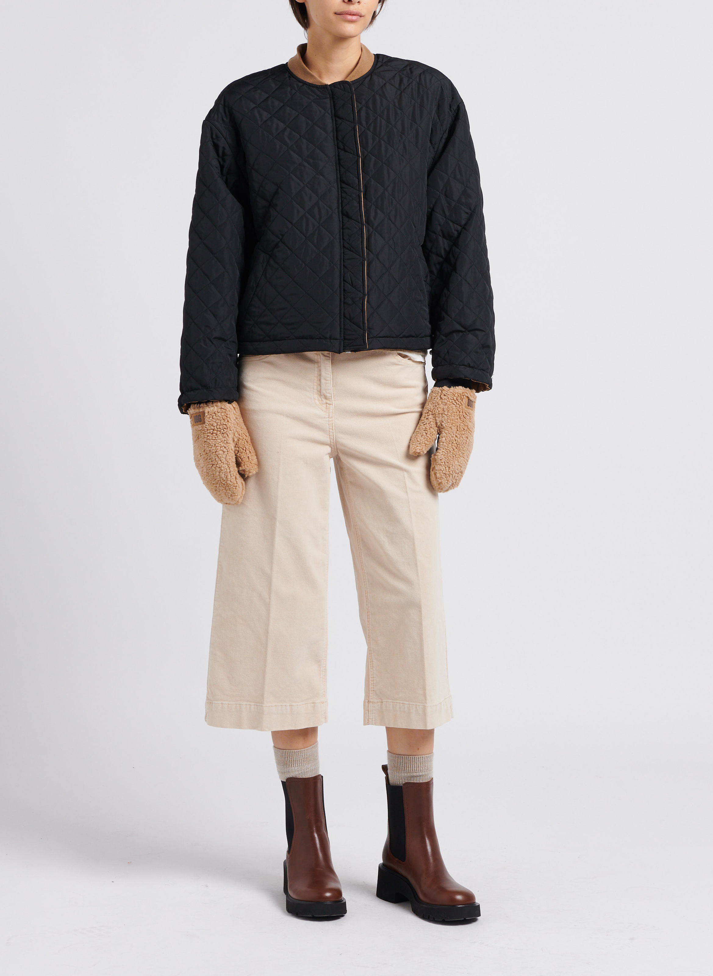 Blouson mit Stehkragen OBJECT Braun