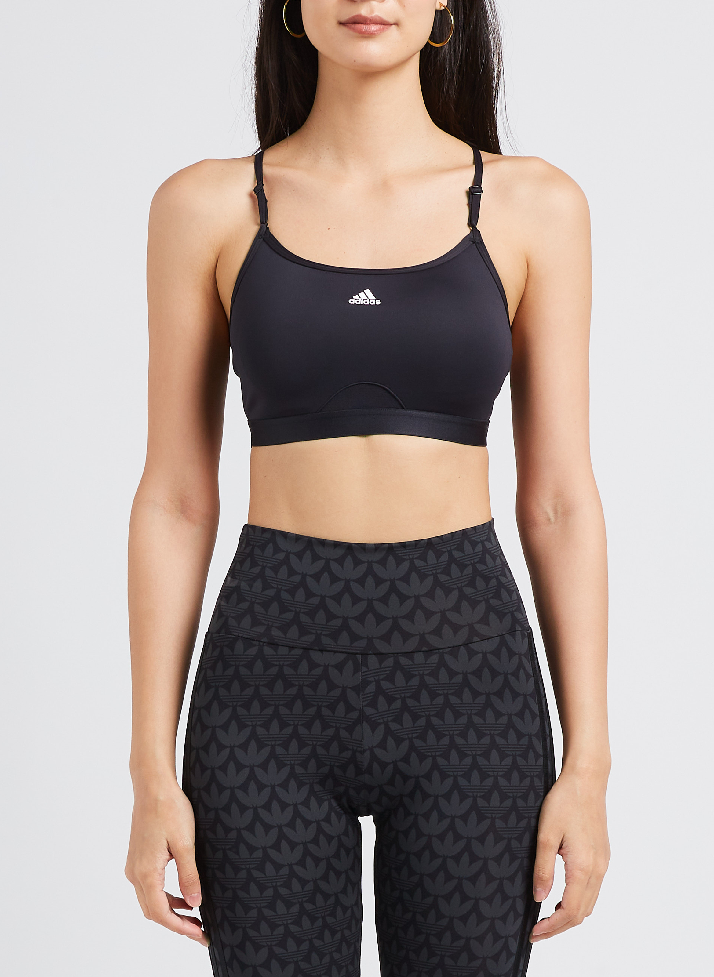 Brassière de sport  ADIDAS Noir