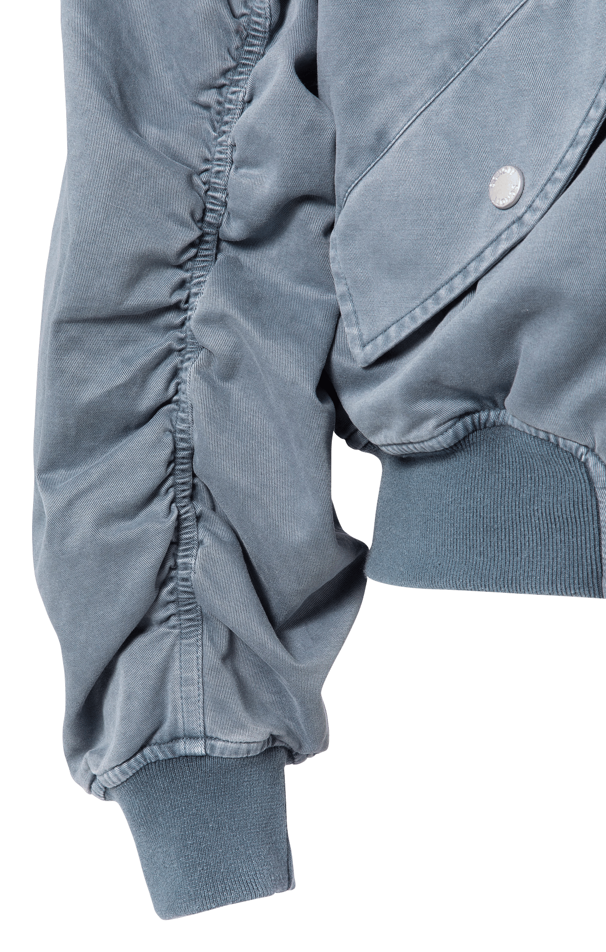 Oversized cotton teddy collar jacket SCHOTT Blue