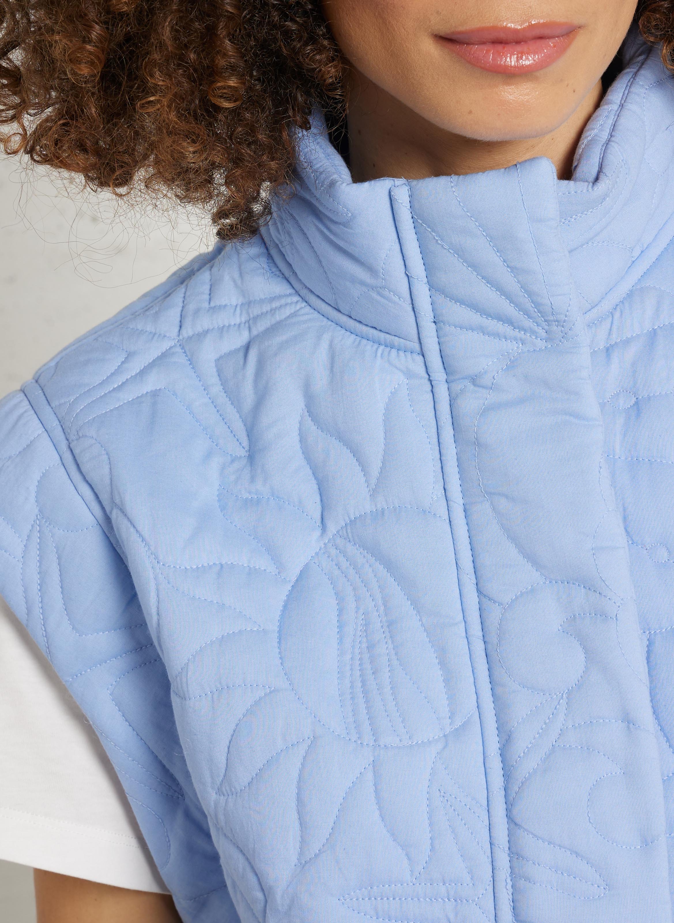 Gepolsterte gerade Baumwolljacke LA PETITE ETOILE Gelb