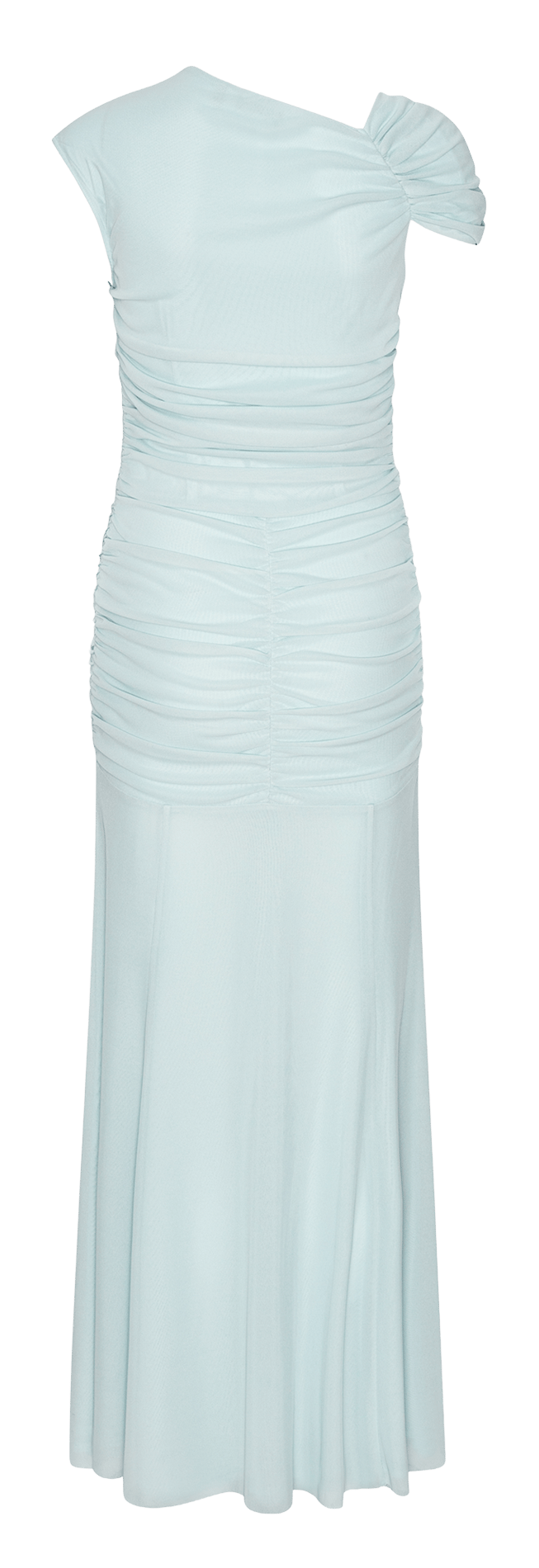 Robe longue ajustée drapée ROTATE Bleu