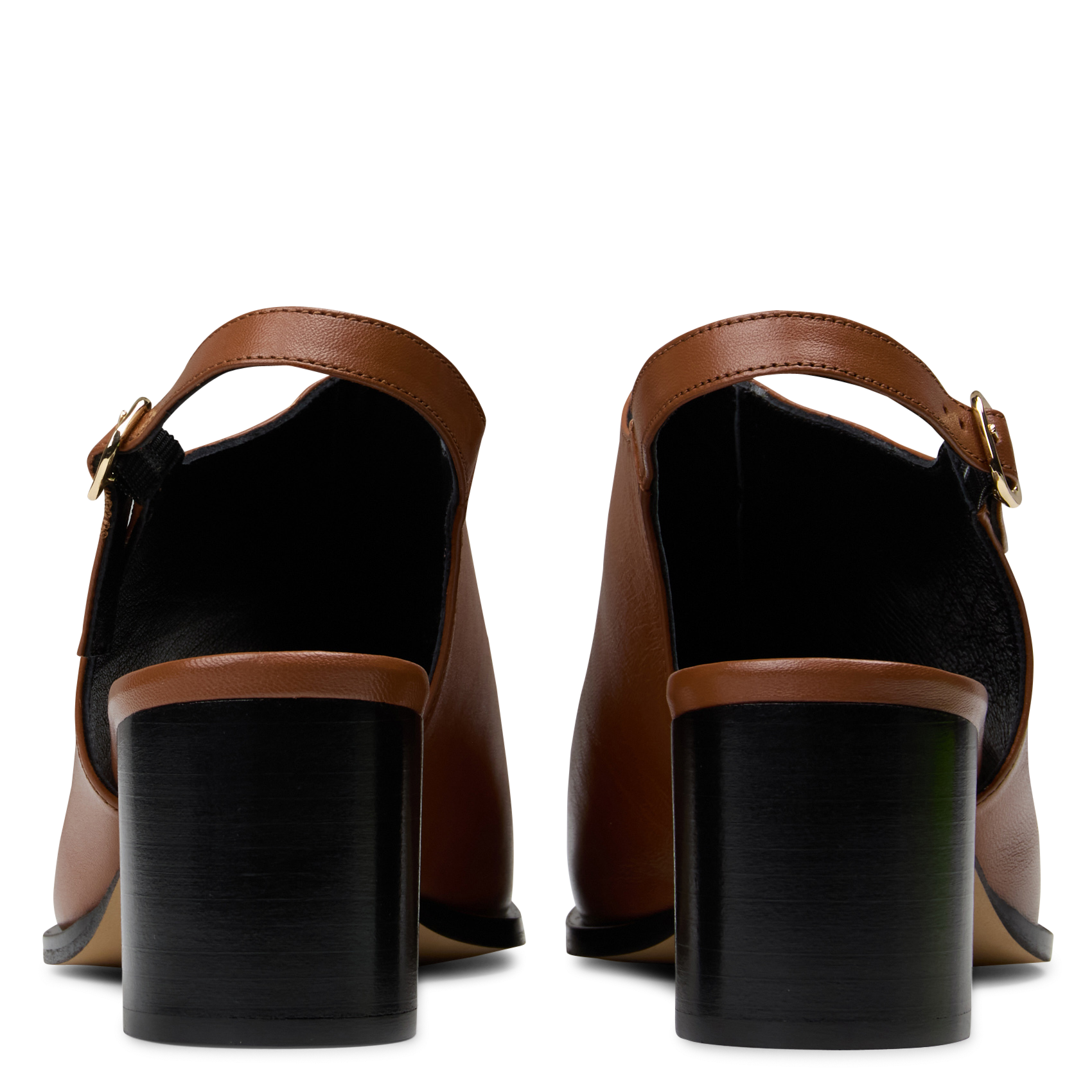 Einfarbige Ledersandalen mit Absätzen MAISON TOUFET Braun