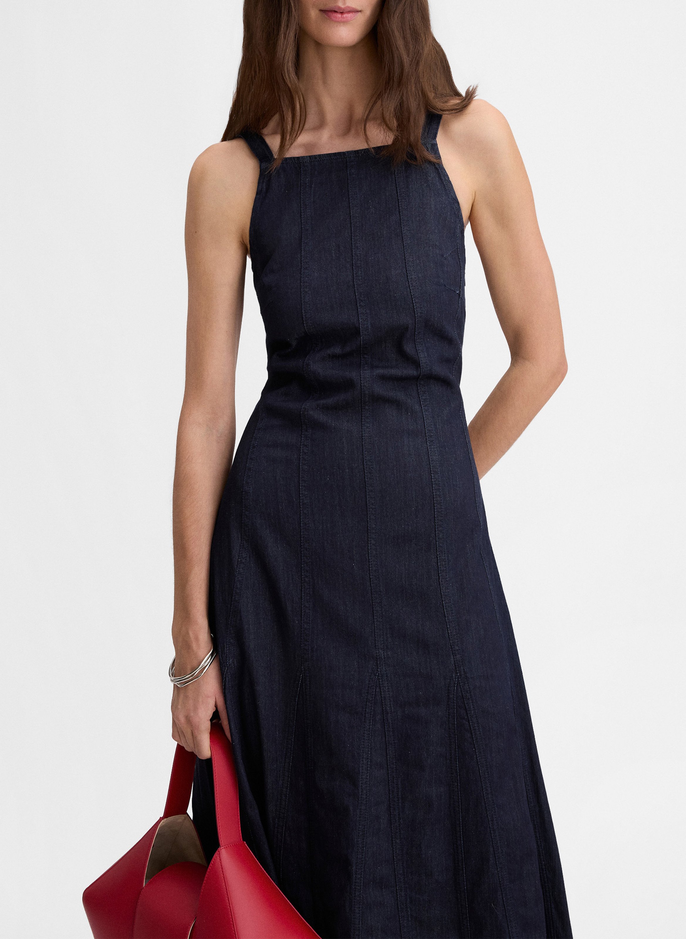 Midikleid aus Baumwolle SIMORRA Blau