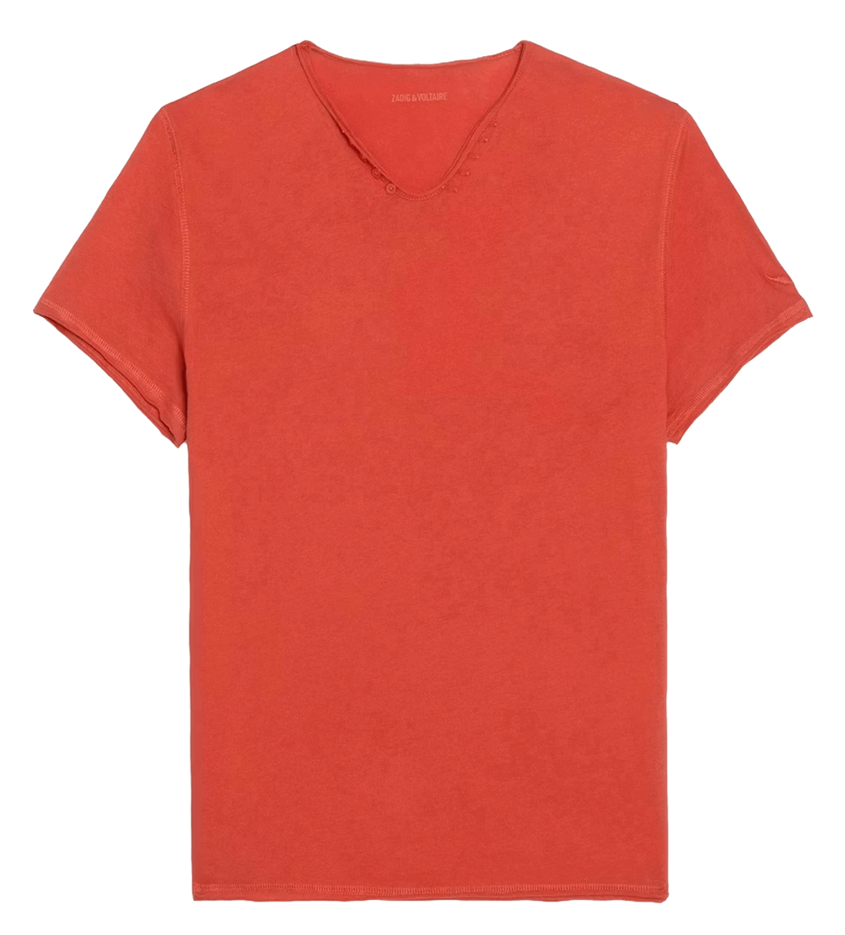 Tee-shirt droit en coton ZADIG&VOLTAIRE Orange