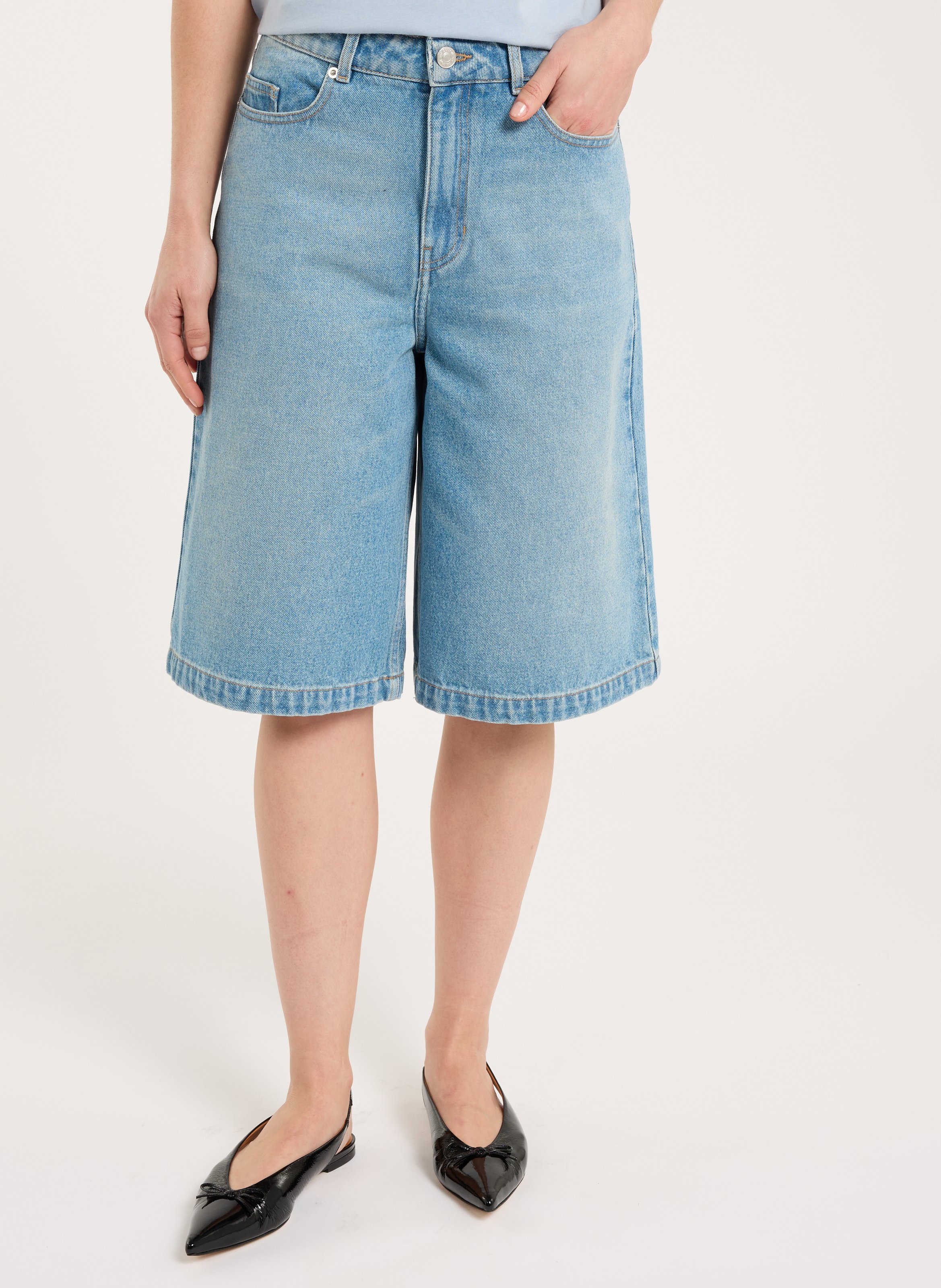 Bermuda oversize en coton  SAISON 1865 Bleu