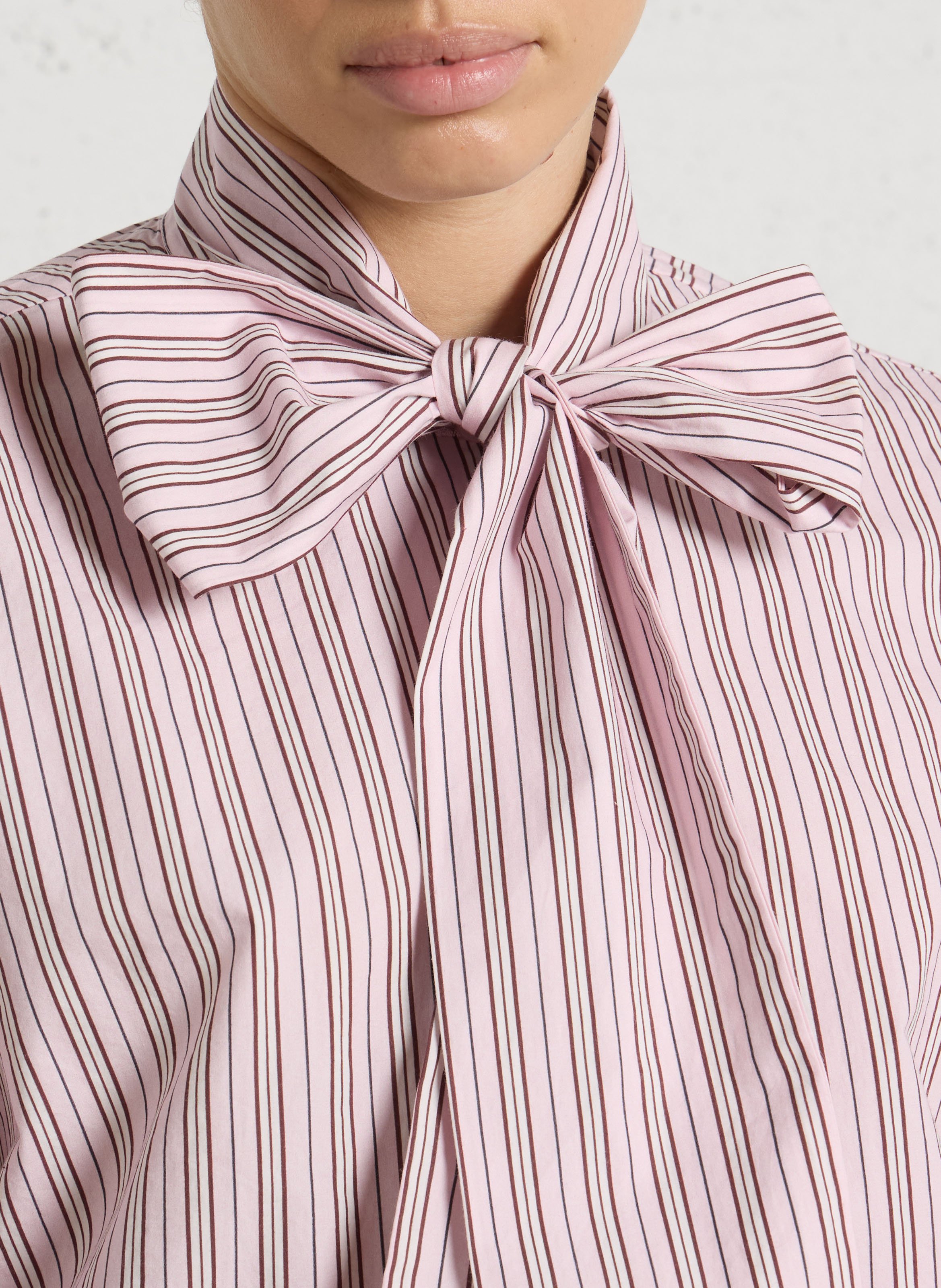 Round-neck striped shirt DES PETITS HAUTS Multicolored