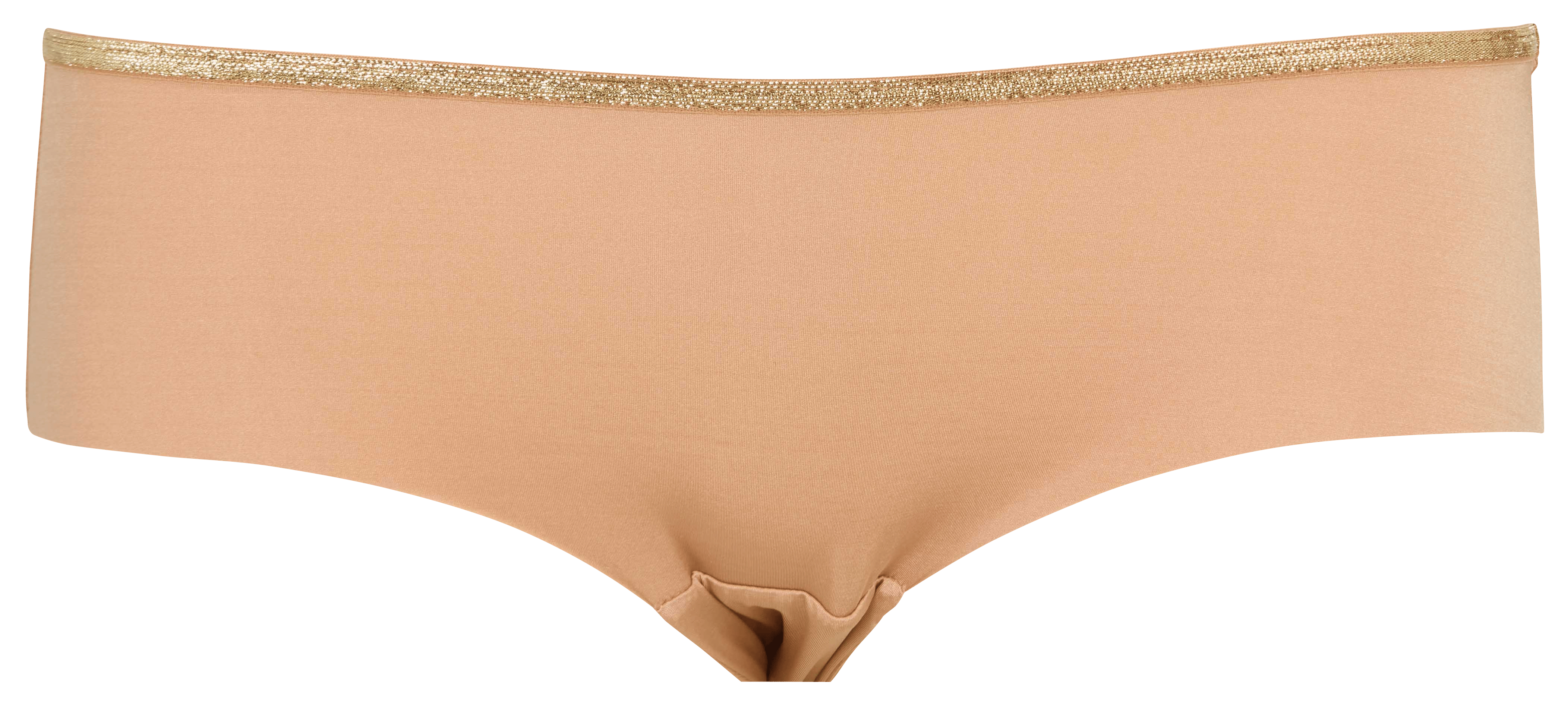 Low-waisted satiny boy shorts with lurex LA NOUVELLE