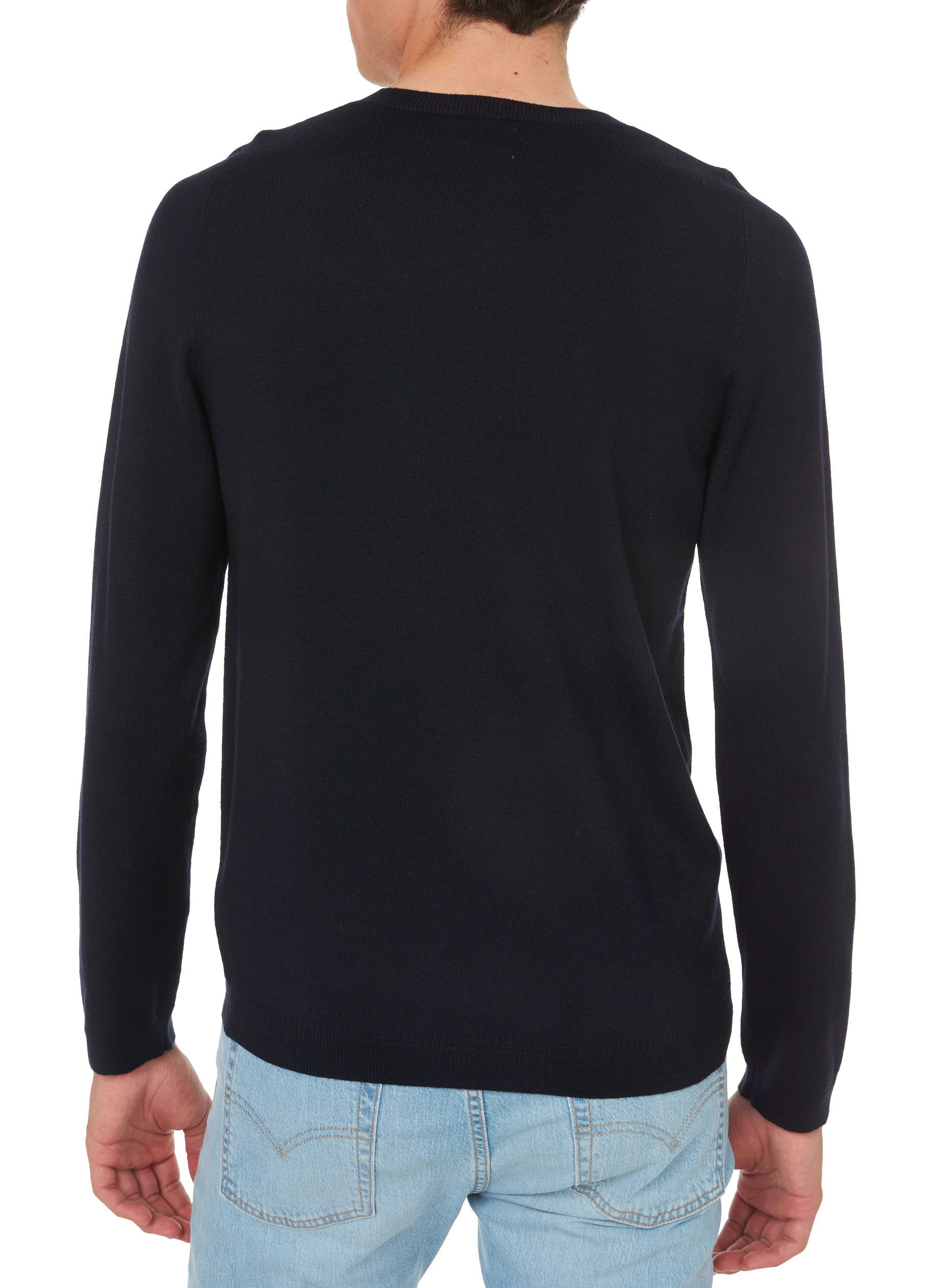 Merino wool sweater | Blue AU PRINTEMPS PARIS Men