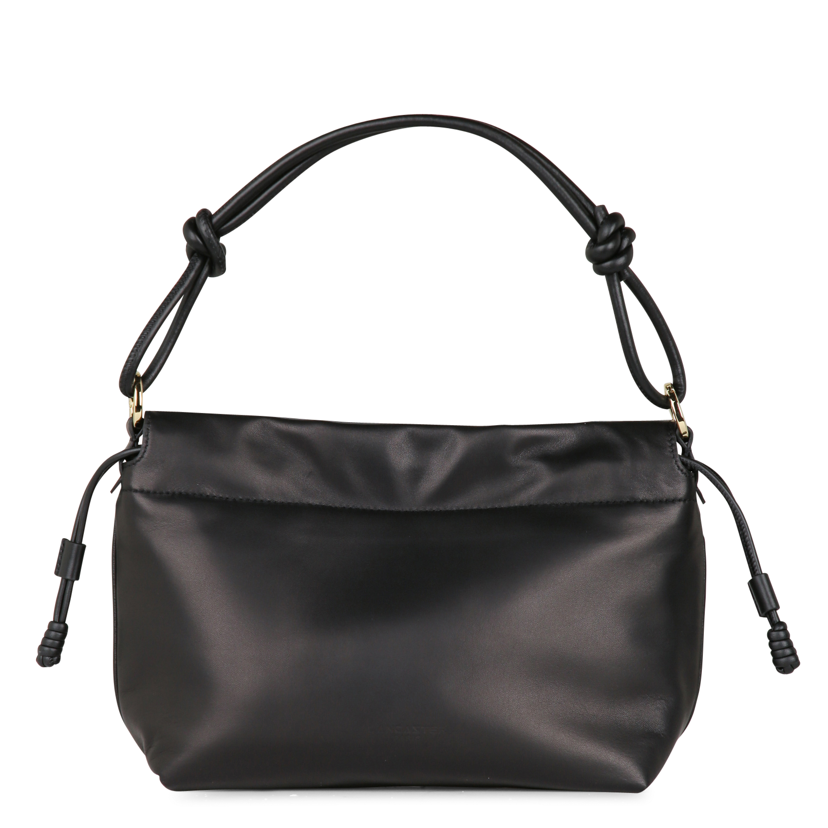 Sac porté épaule en cuir  LANCASTER PARIS Noir
