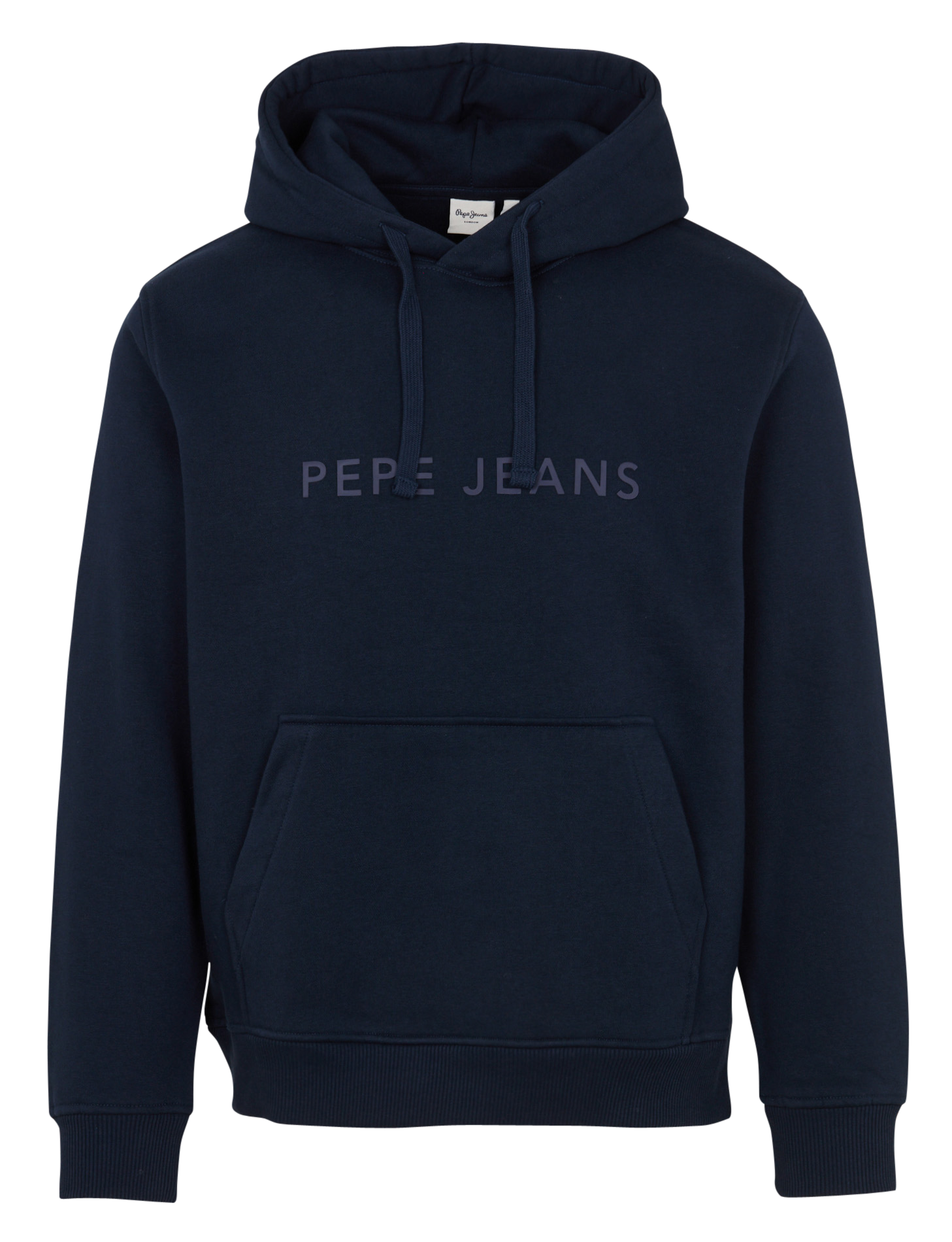 Sweat à capuche uni avec logo brodé PEPE JEANS