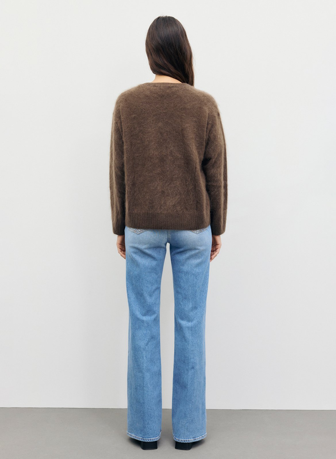 Brushed cashmere sweater GERARD DAREL Brown