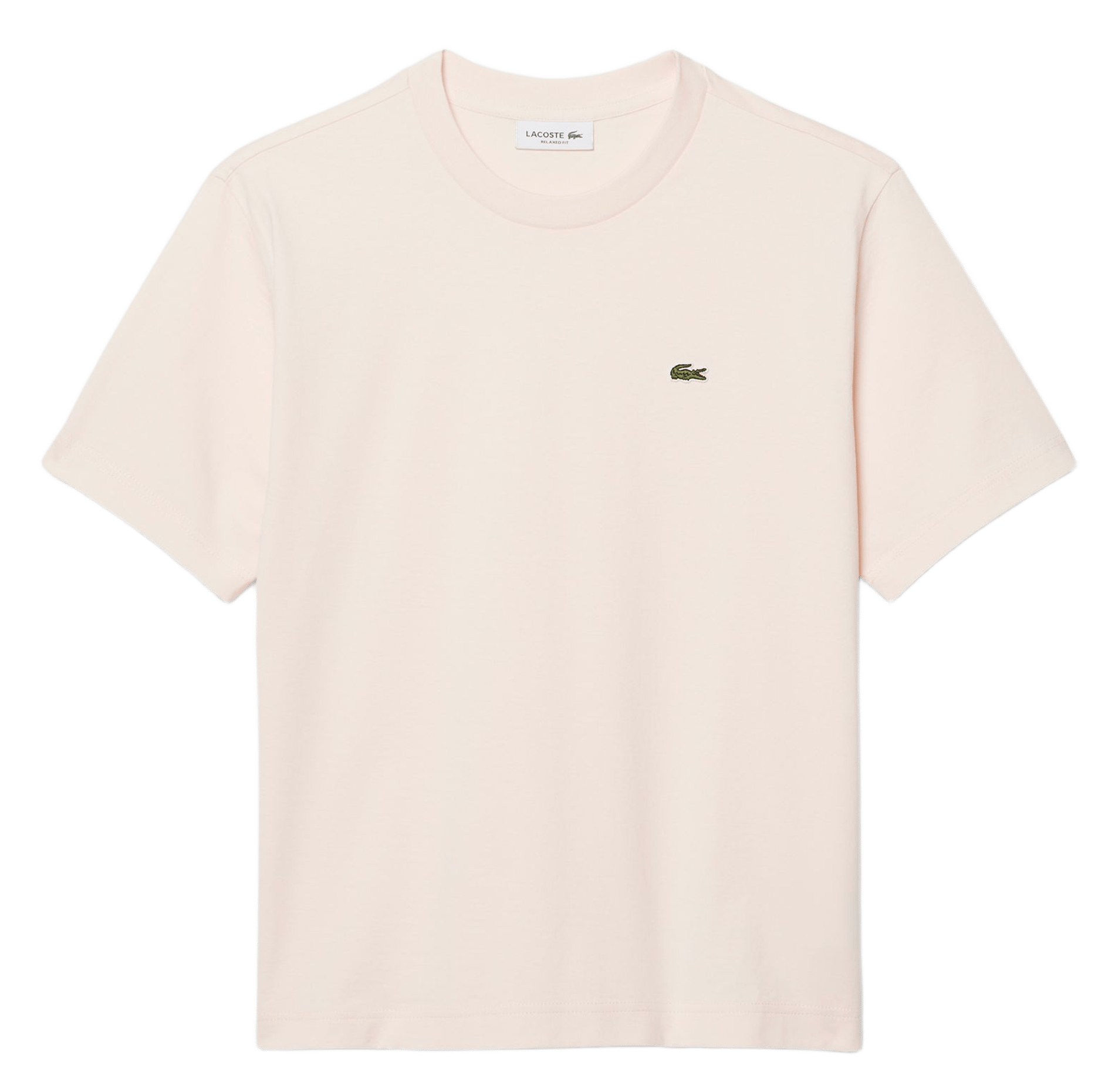 Short-sleeved cotton T-shirt LACOSTE Pink