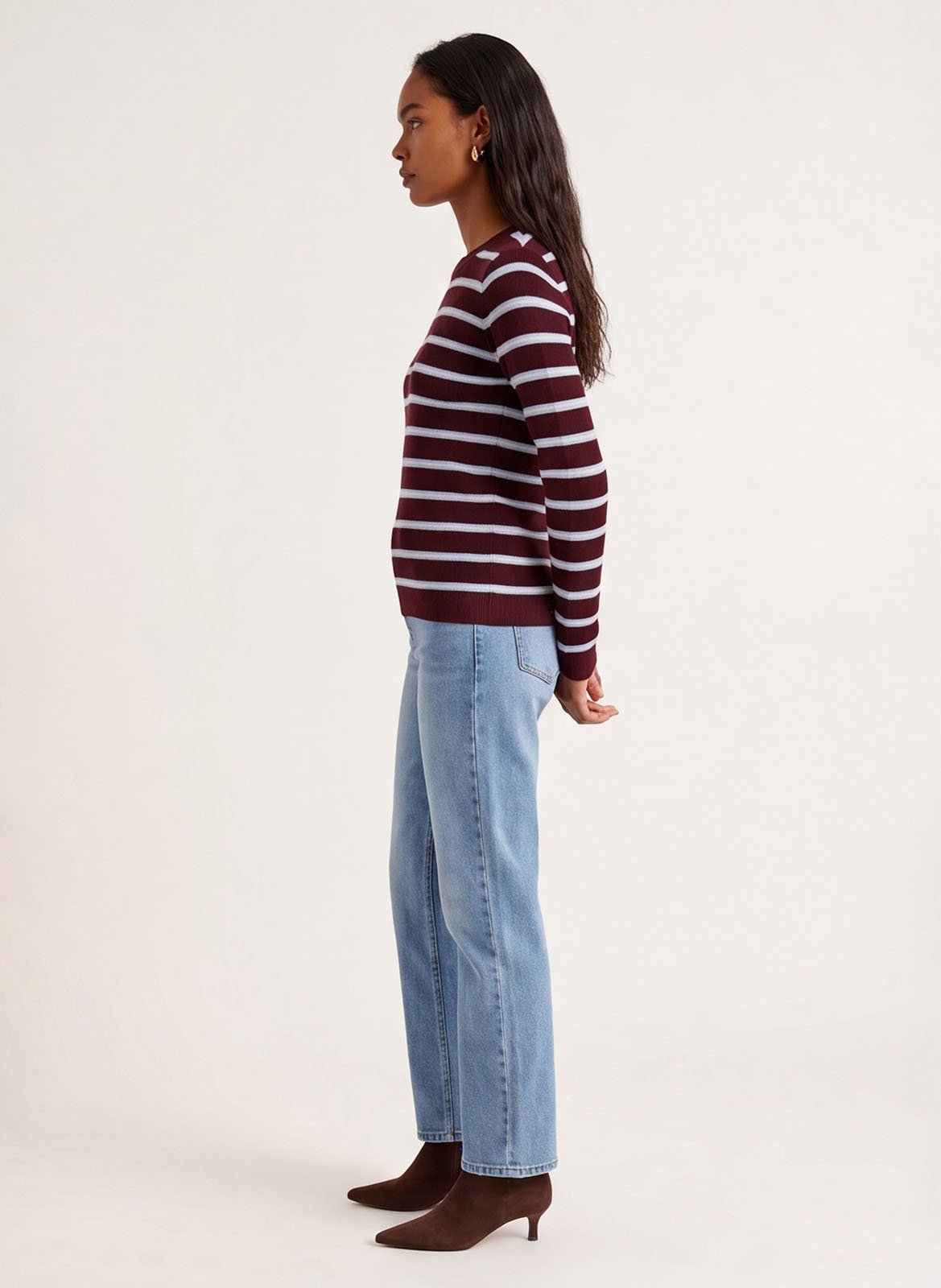Round-neck wool-blend sweater | Red KOOKAI Women