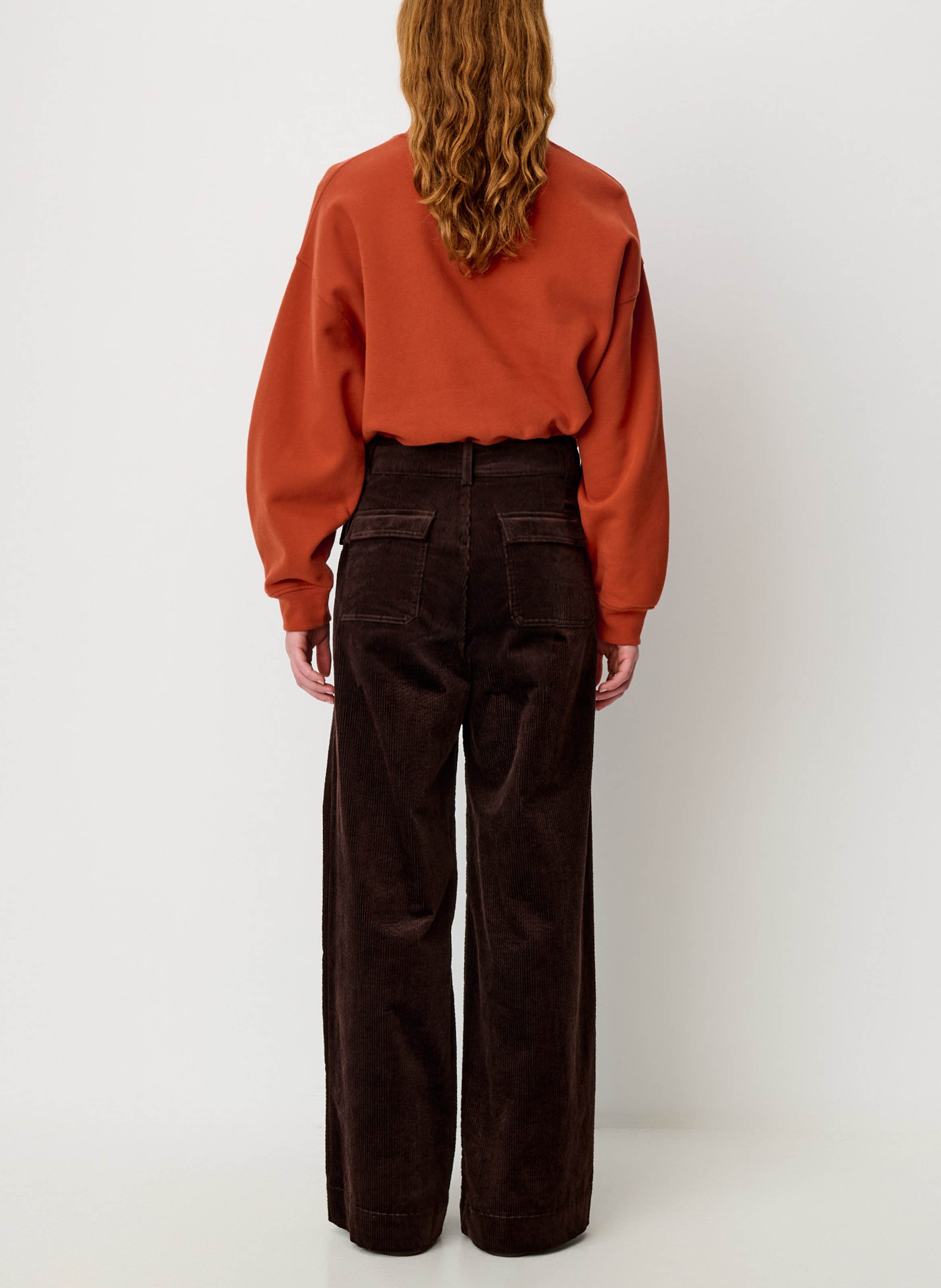 Cotton round-neck sweatshirt SESSUN Red