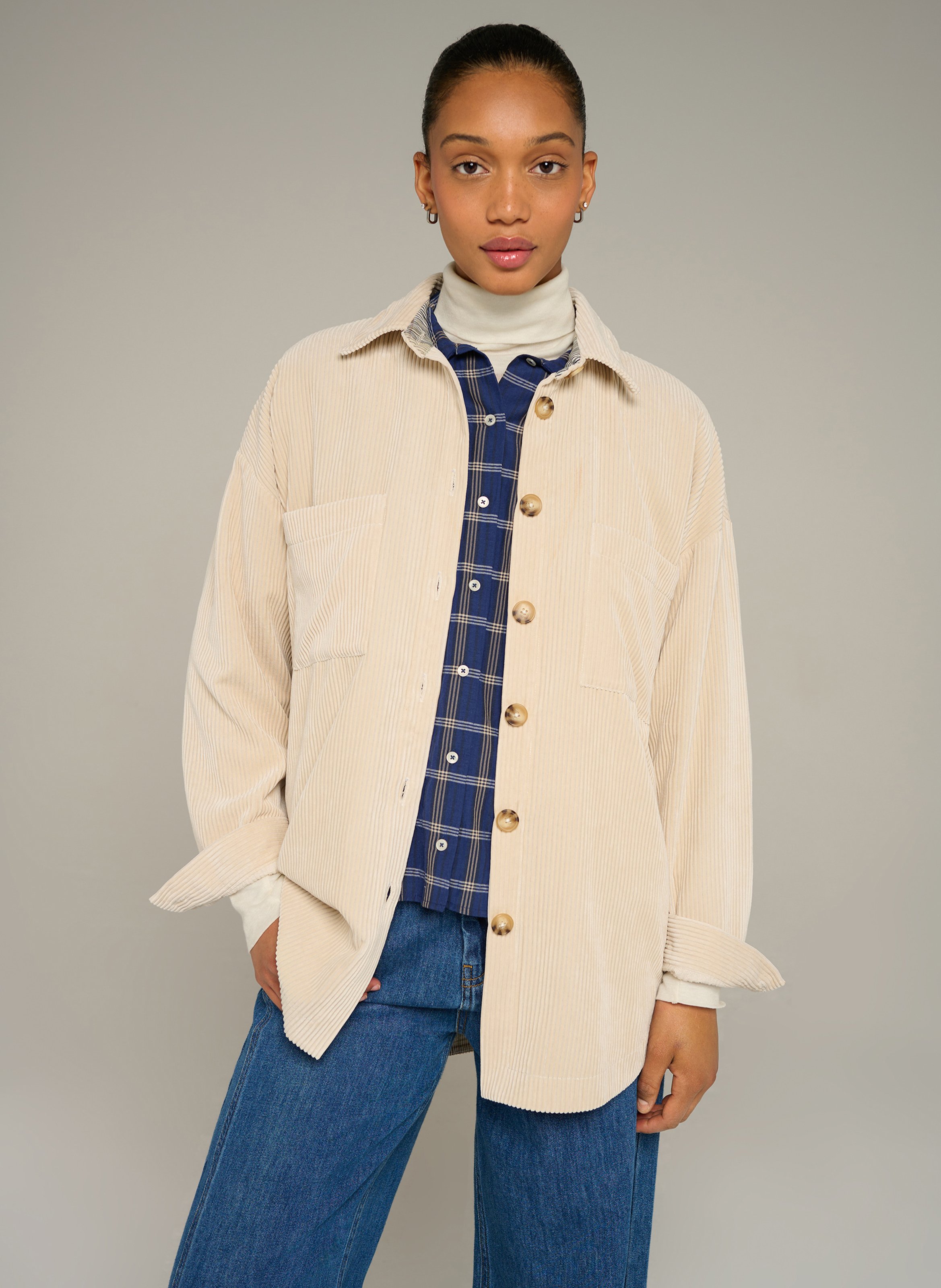 Straight corduroy shirt COTELAC ACOTE